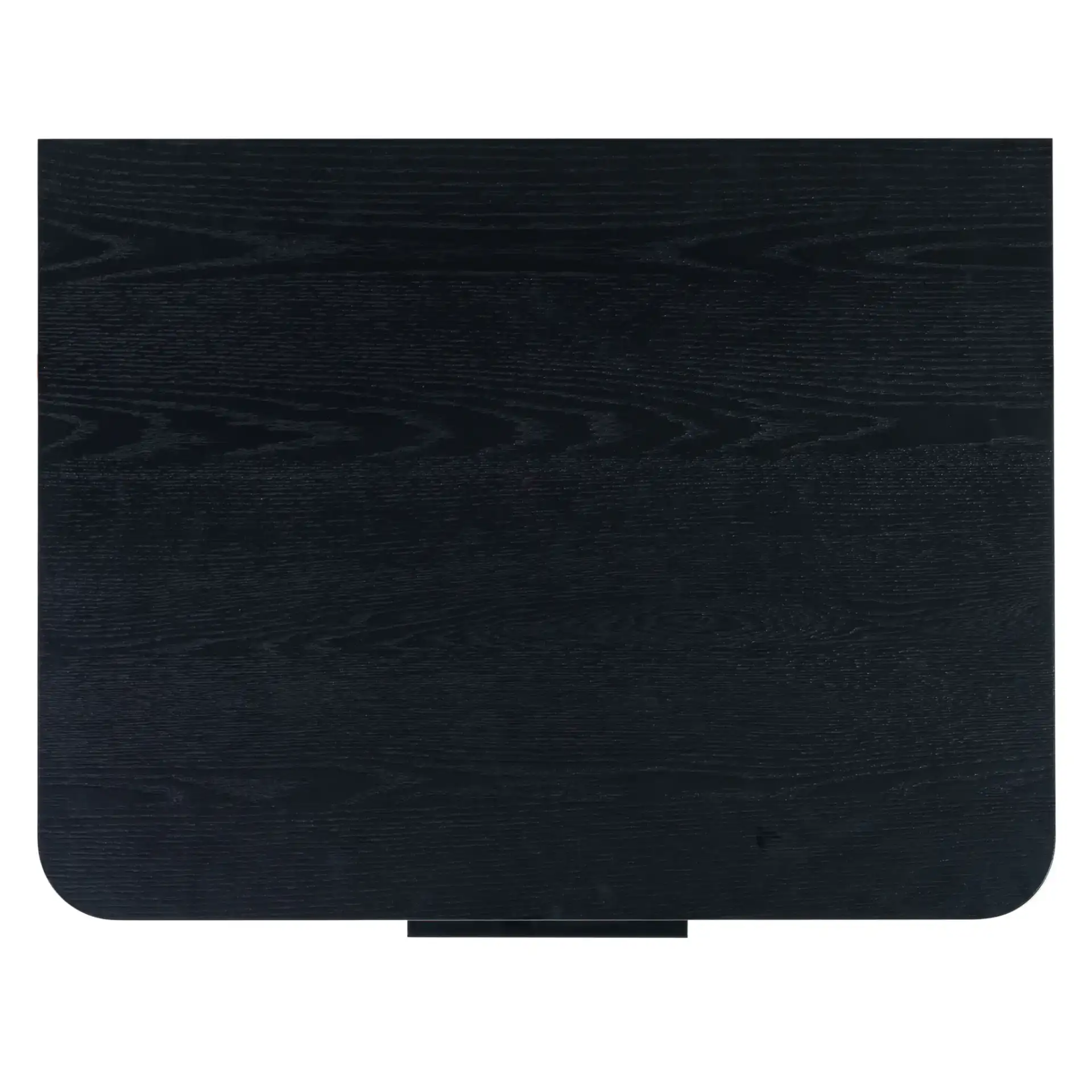 Raylie Two-Drawer Wood Nightstand in Black, detail view