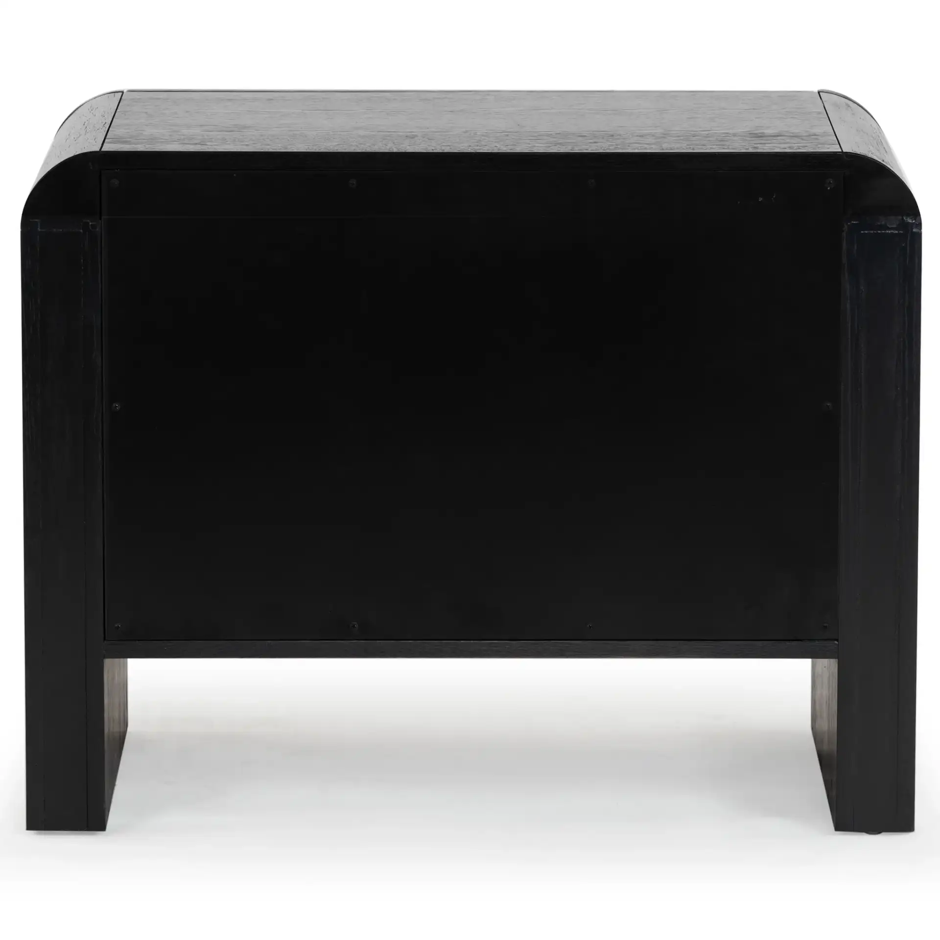 Katrina Two-Drawer Nightstand in Black, detail view