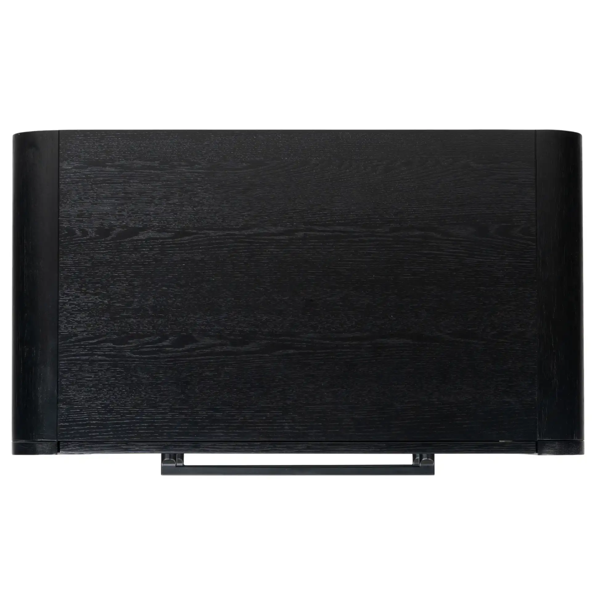 Katrina Two-Drawer Nightstand in Black, detail view
