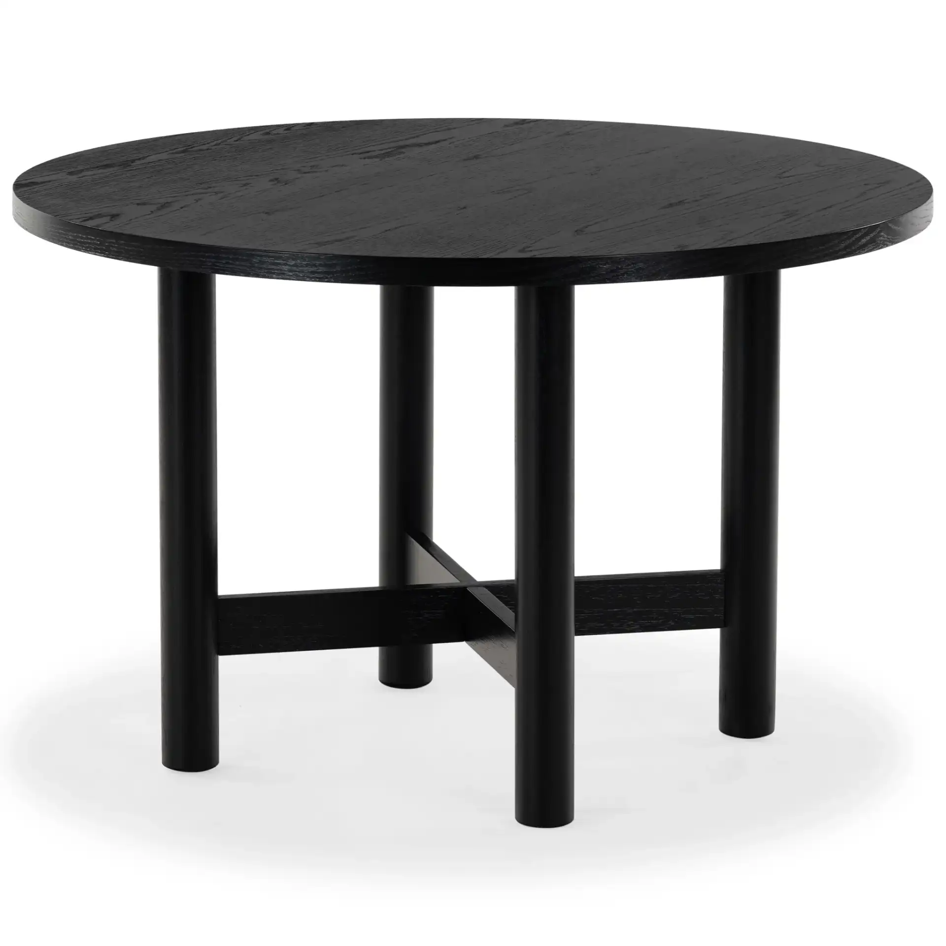 Ruthanne Wood 47-Inch Dining Table in Black, detail view