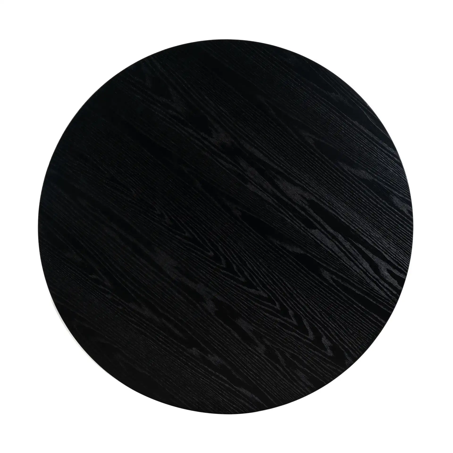 Beverley Wood 47" Dining Table in Black, detail view