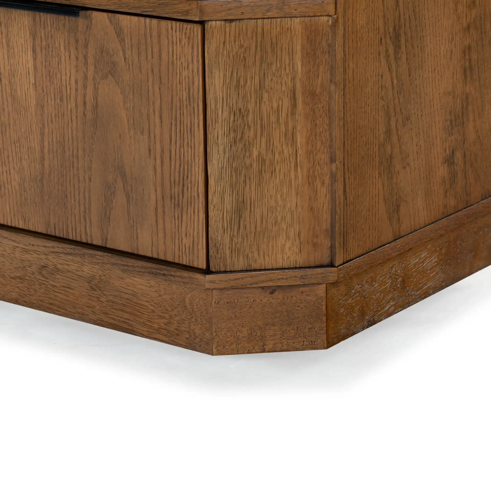 Aerilyn Two-Drawer Nightstand in Medium Oak in a styled room
