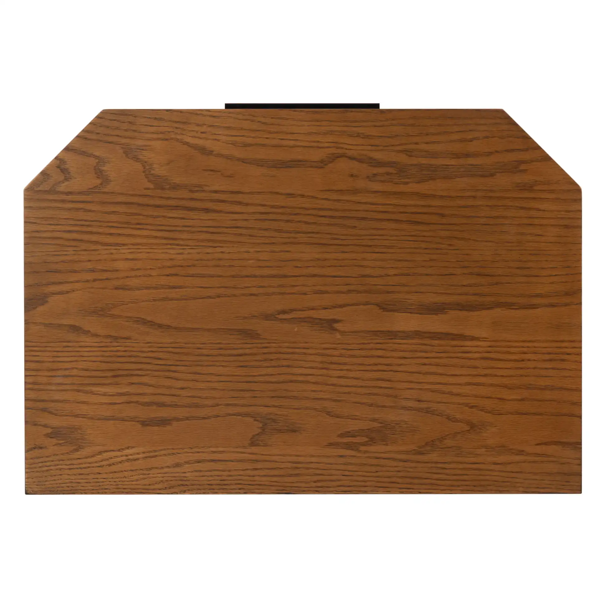 Aerilyn Two-Drawer Nightstand in Medium Oak, detail view