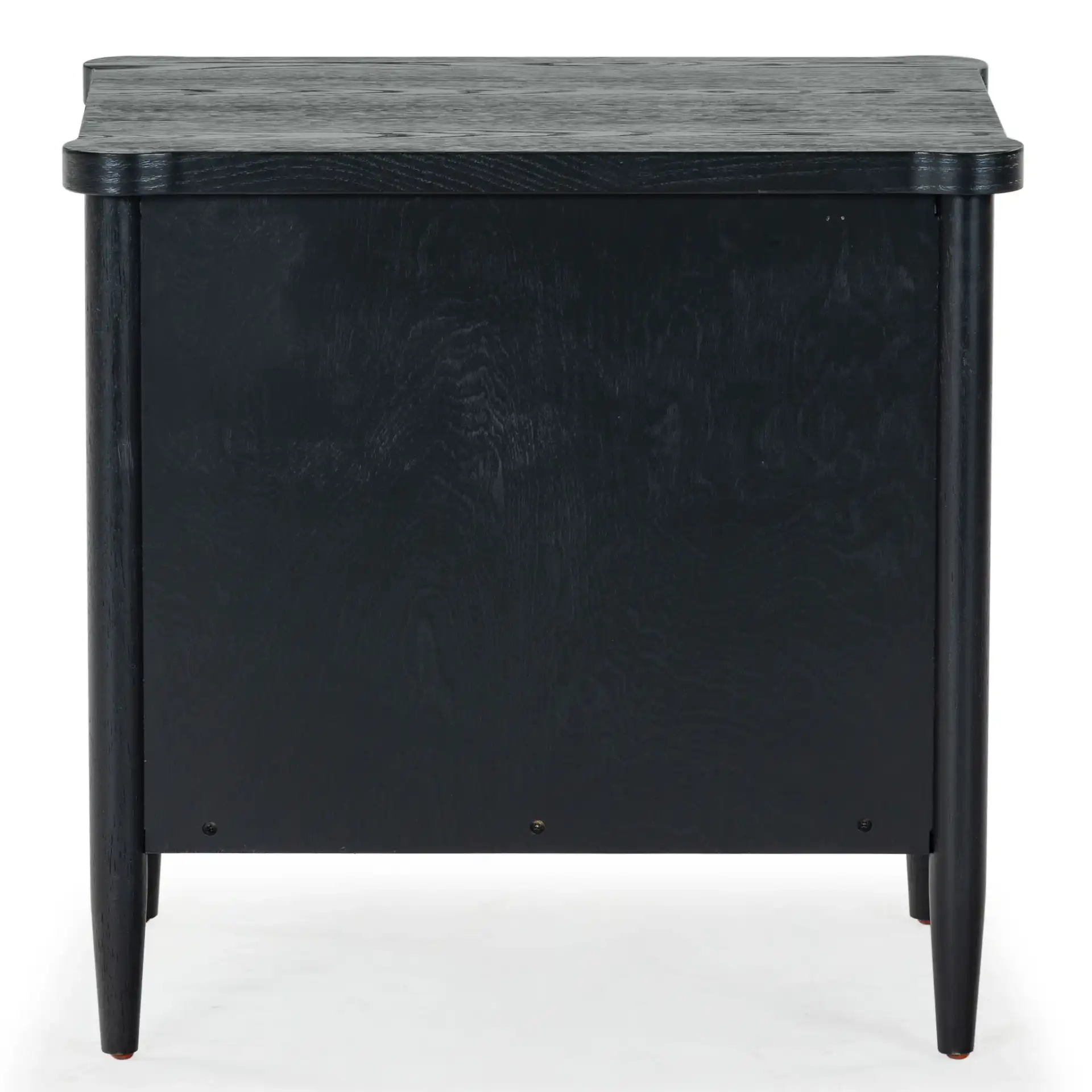 Shelbie One-Drawer Nightstand in Black, detail view