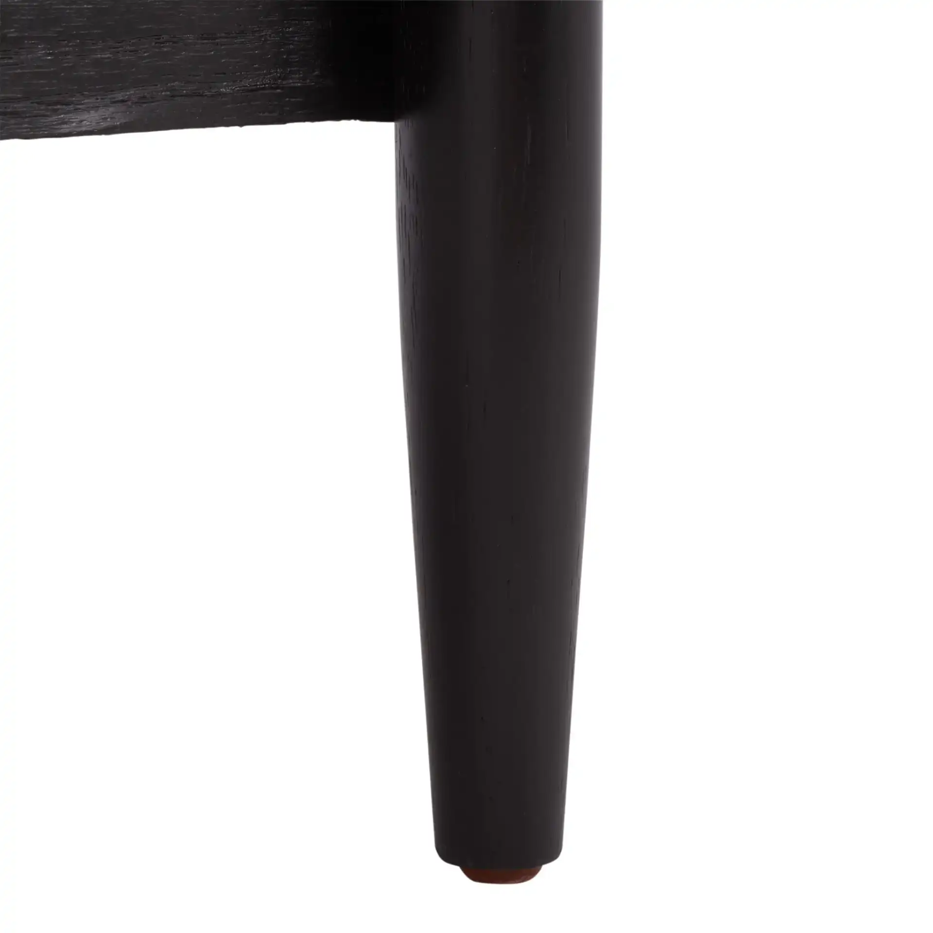 Shelbie One-Drawer Nightstand in Black, detail view
