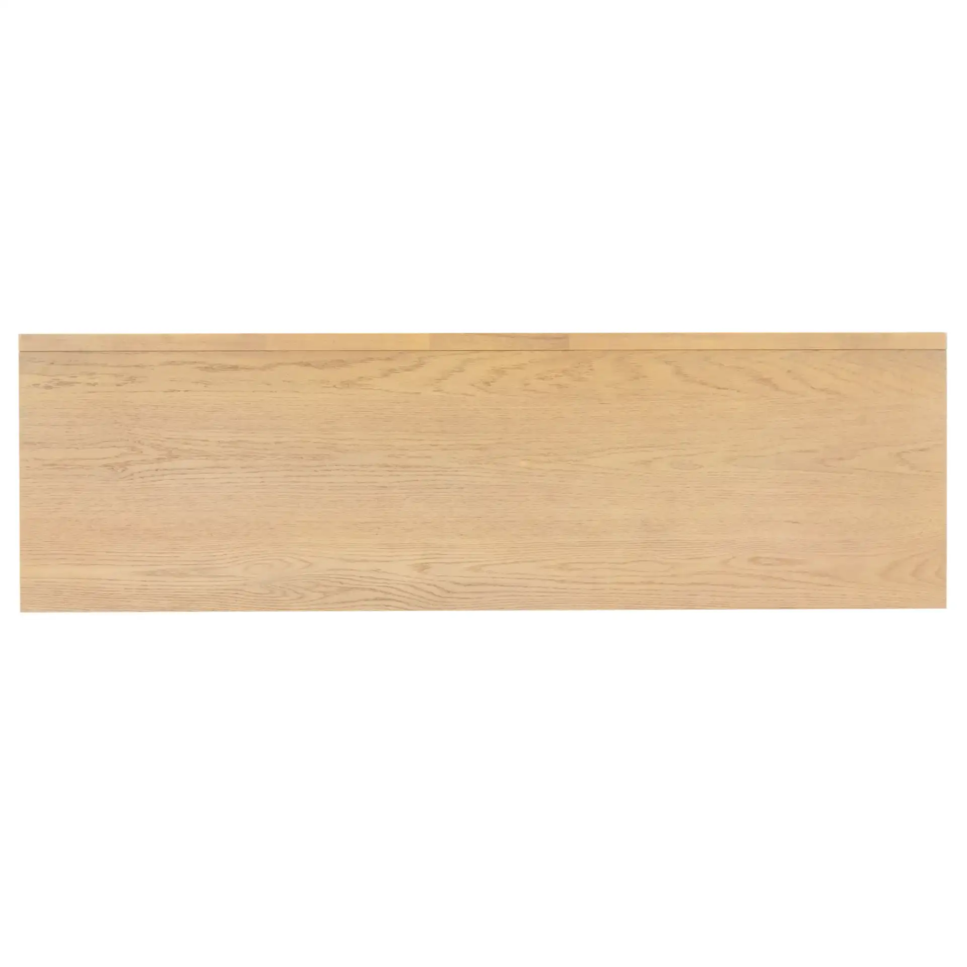Shelbie Three-Door Reeded Sideboard in Oak / Black, detail view
