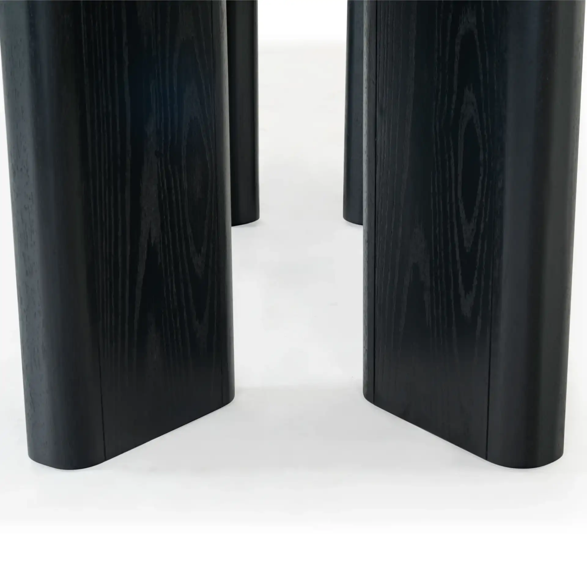 Barnard Rectangular Wood Dining Table in Black in a styled room