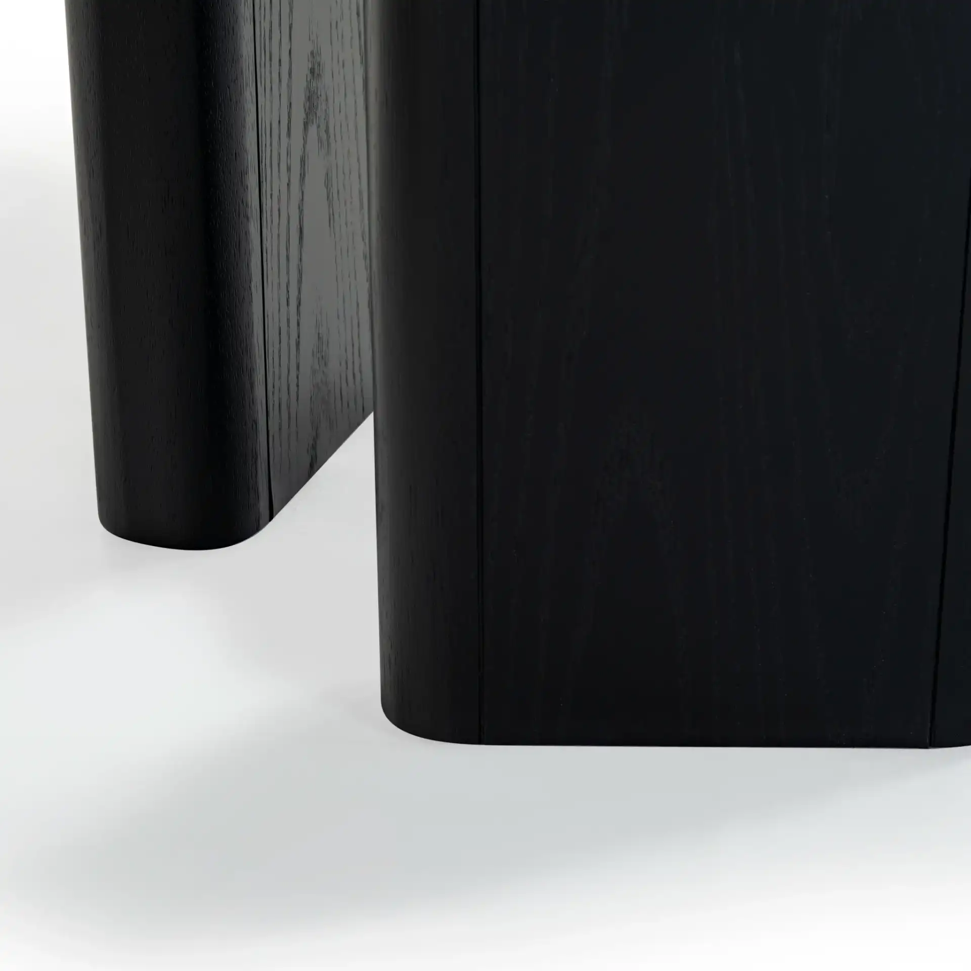 Barnard Rectangular Wood Dining Table in Black in a styled room