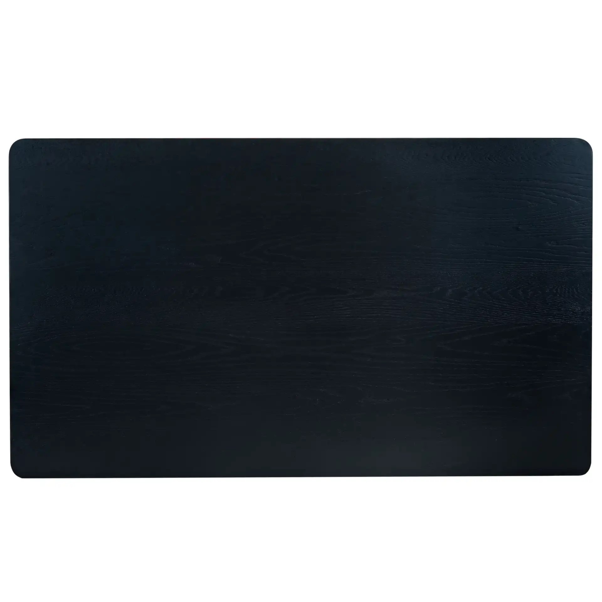 Barnard Rectangular Wood Dining Table in Black, detail view