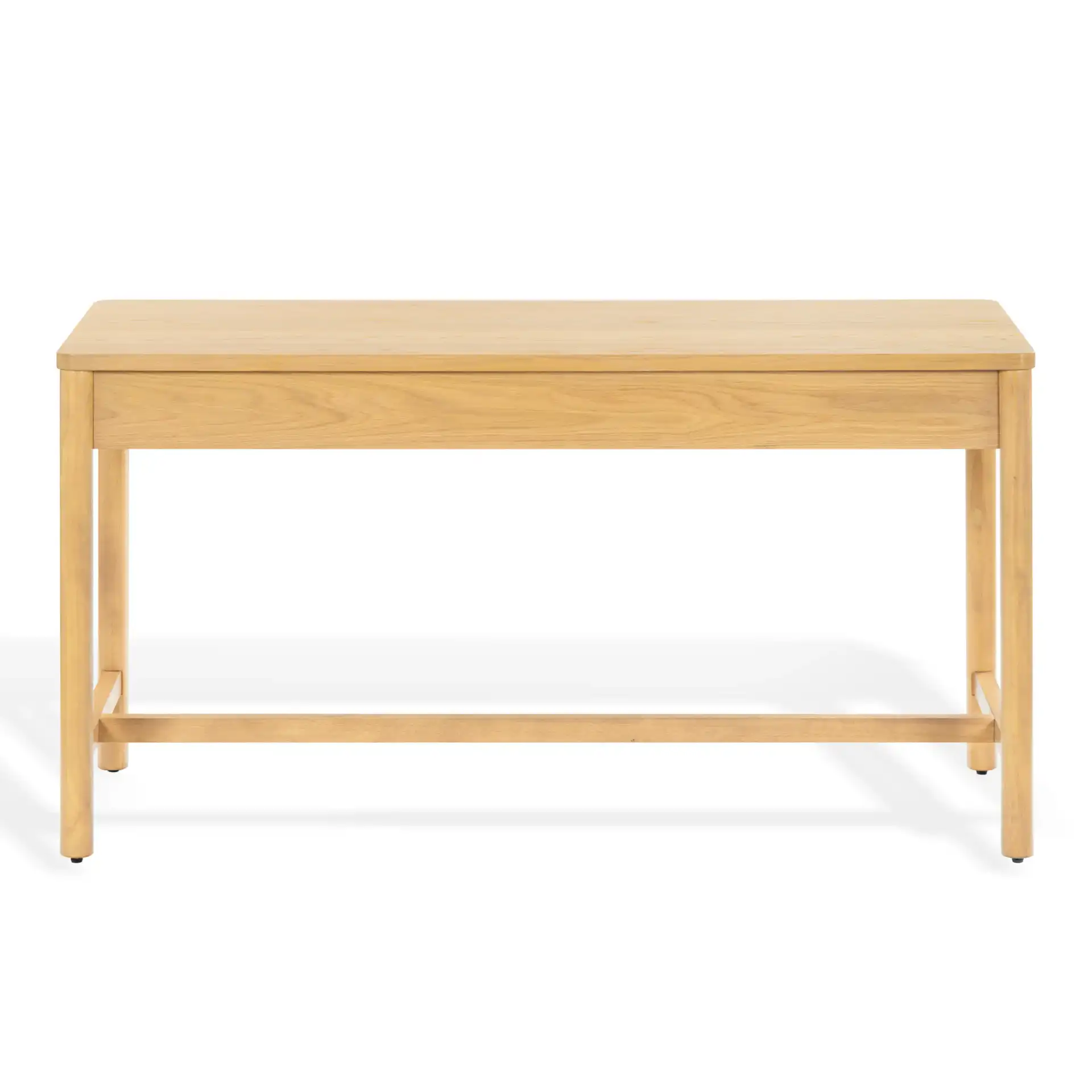 Jaylessa Wood Two-Drawer Desk in Natural, detail view