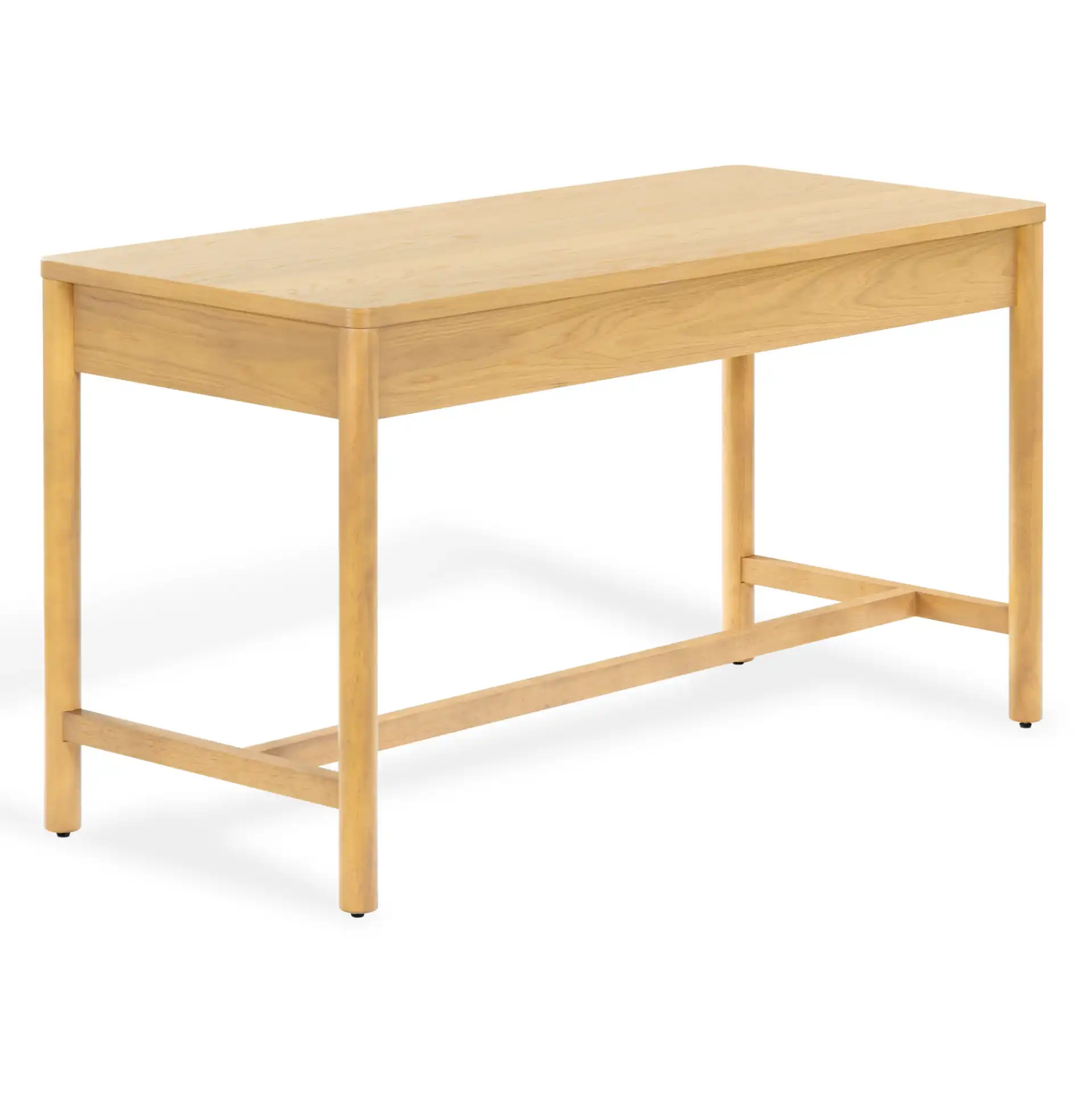 Jaylessa Wood Two-Drawer Desk in Natural, detail view