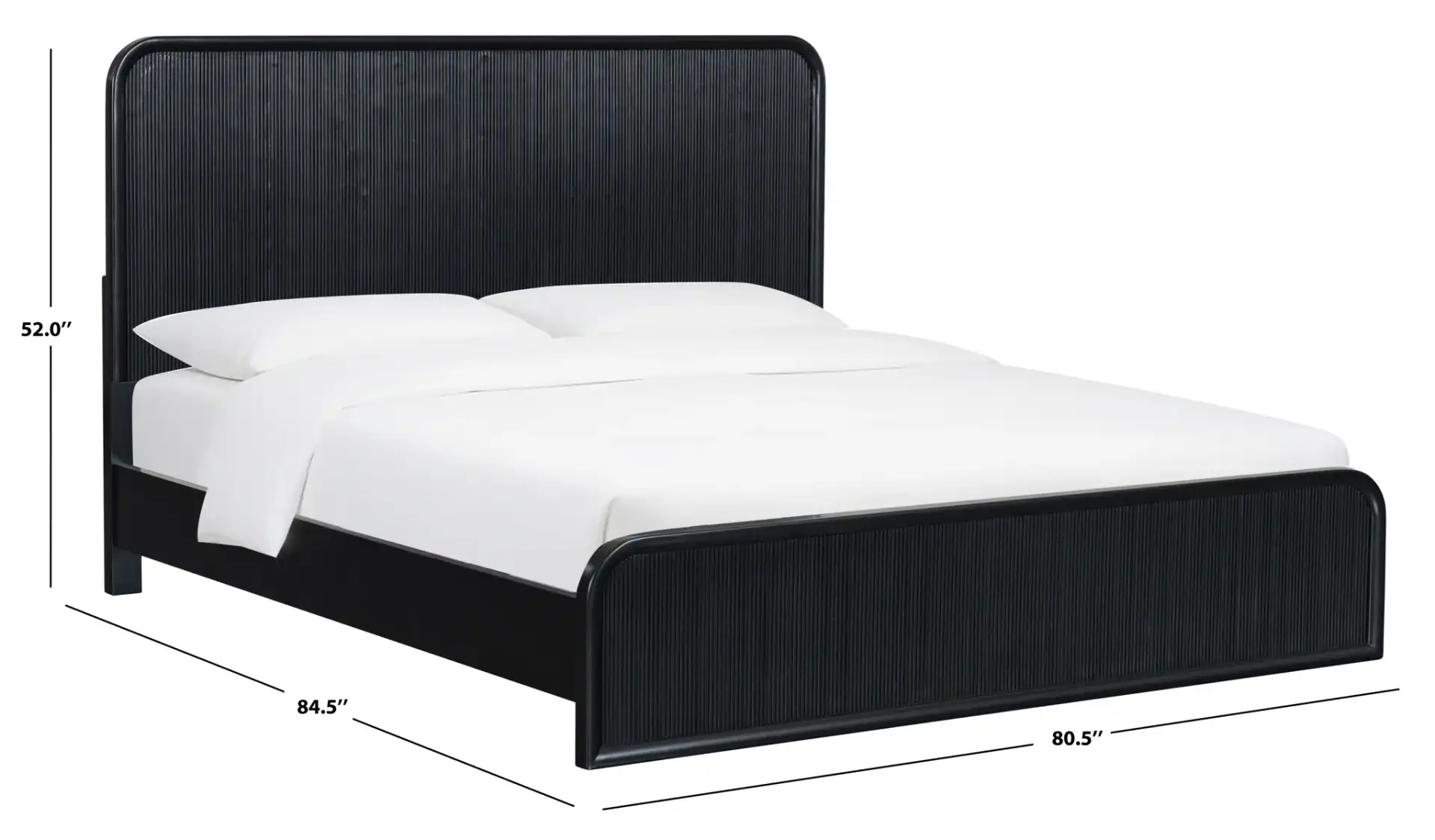 Liabella Bed in Black, detail view