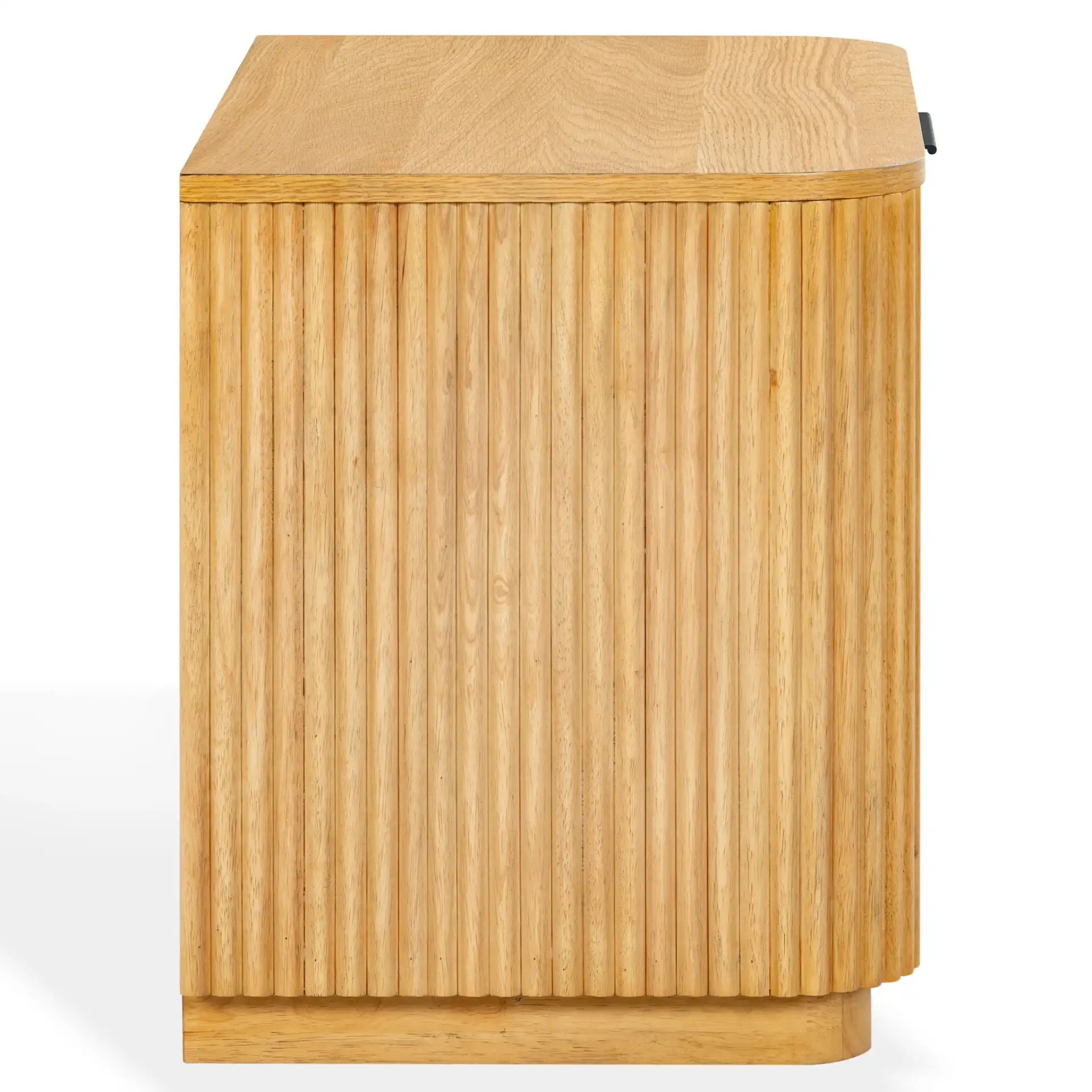 Barrymore One-Drawer Nightstand in Greige Oak, detail view