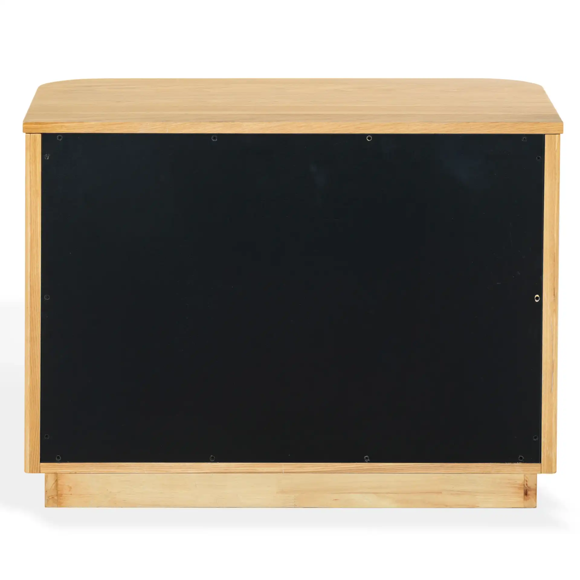 Barrymore Two-Drawer Nightstand in Greige Oak, detail view