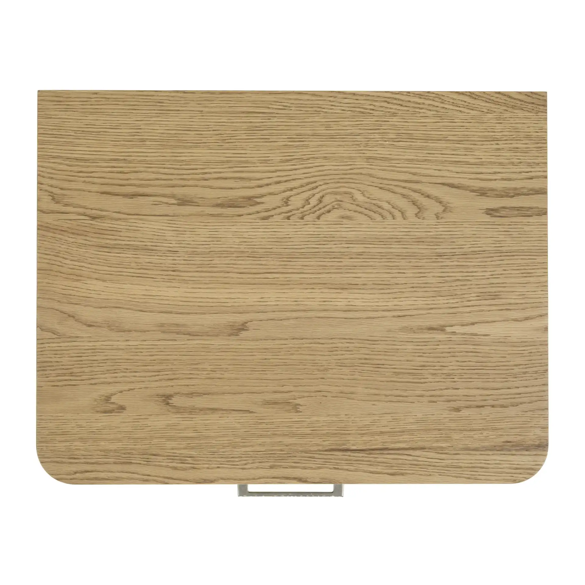 Carmilla One-Drawer Nightstand in Dark Brown Oak, detail view