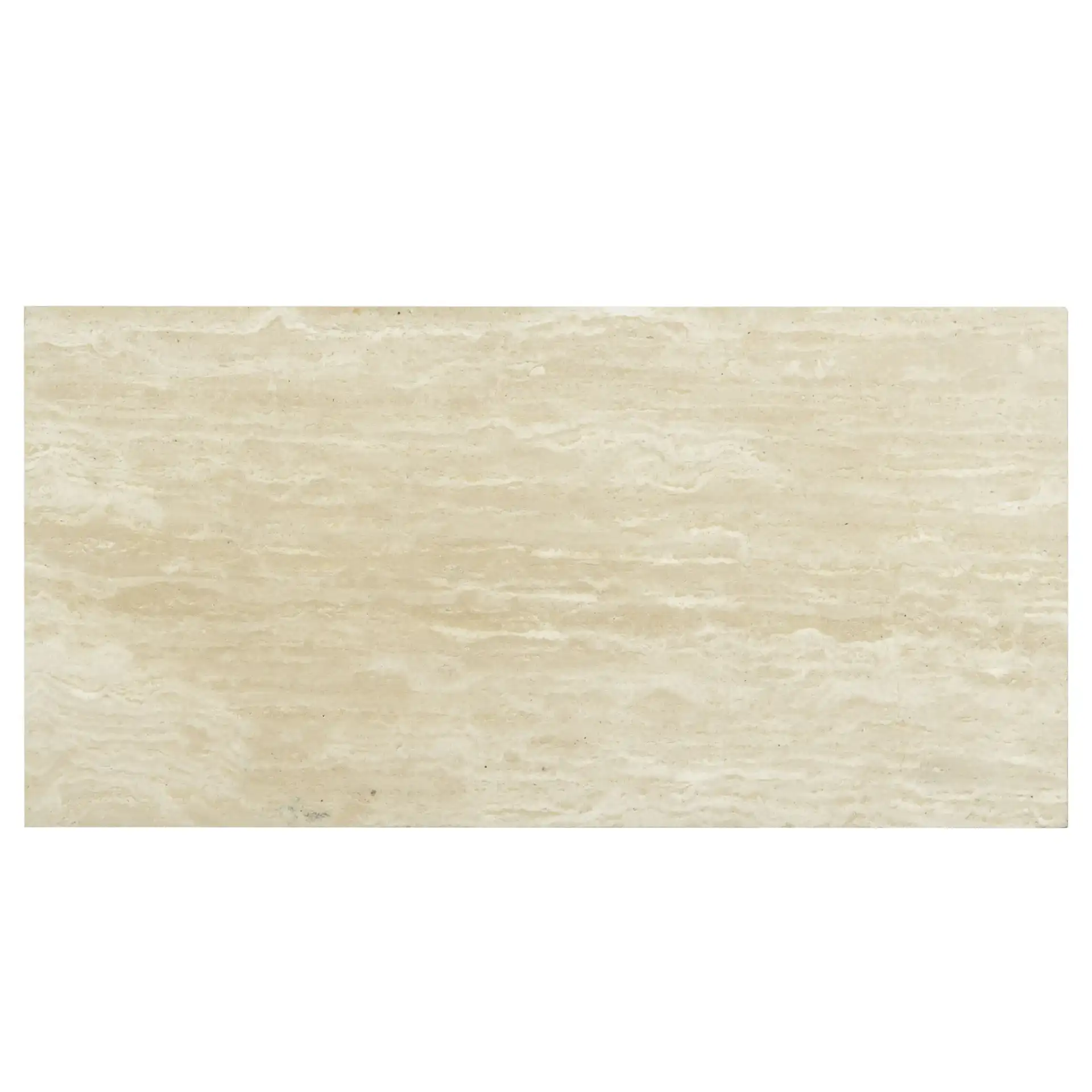 Alysandria Rect Coffee Table in Dark Brown Oak / Travertine, detail view