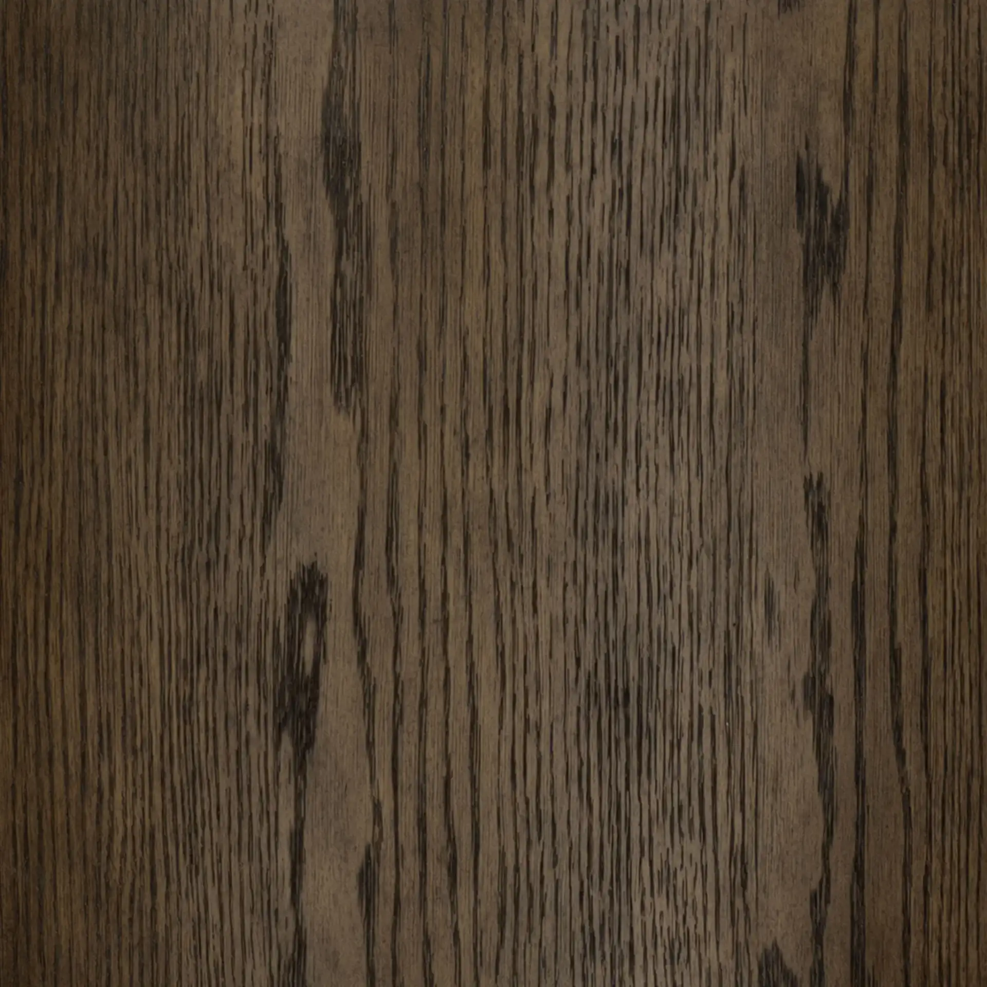 Alysandria Round Accent Table in Dark Brown Oak / Travertine, detail view