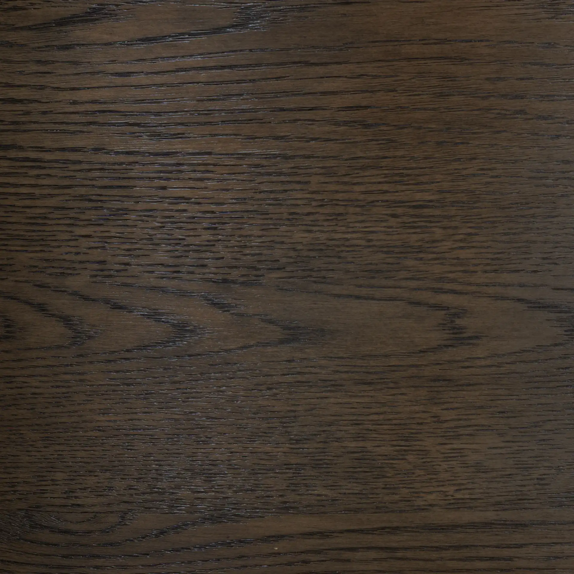 Alysandria Round Coffee Table in Dark Brown Oak / Travertine, detail view