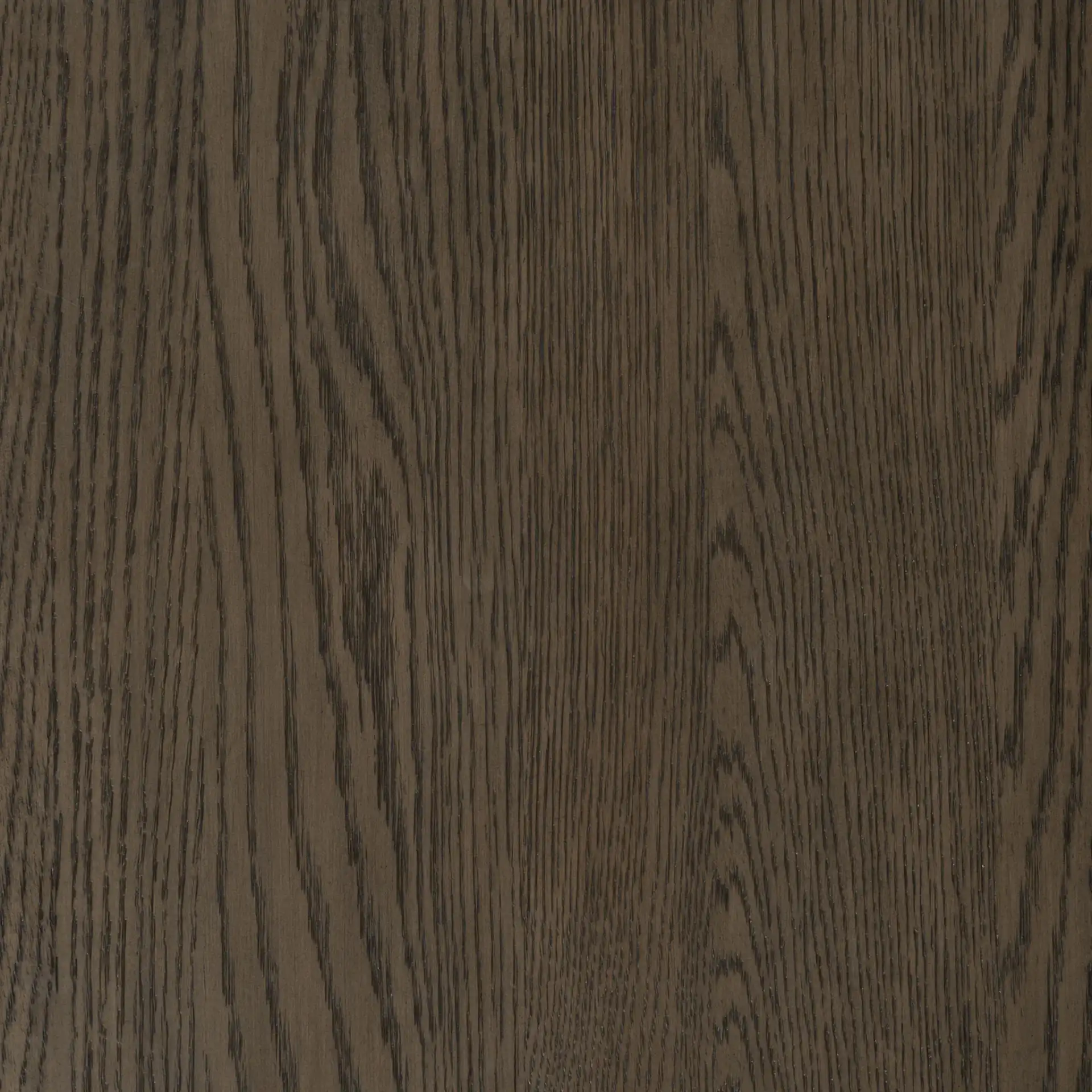 Alysandria Two-Drawer Nightstand in Dark Brown Oak, detail view