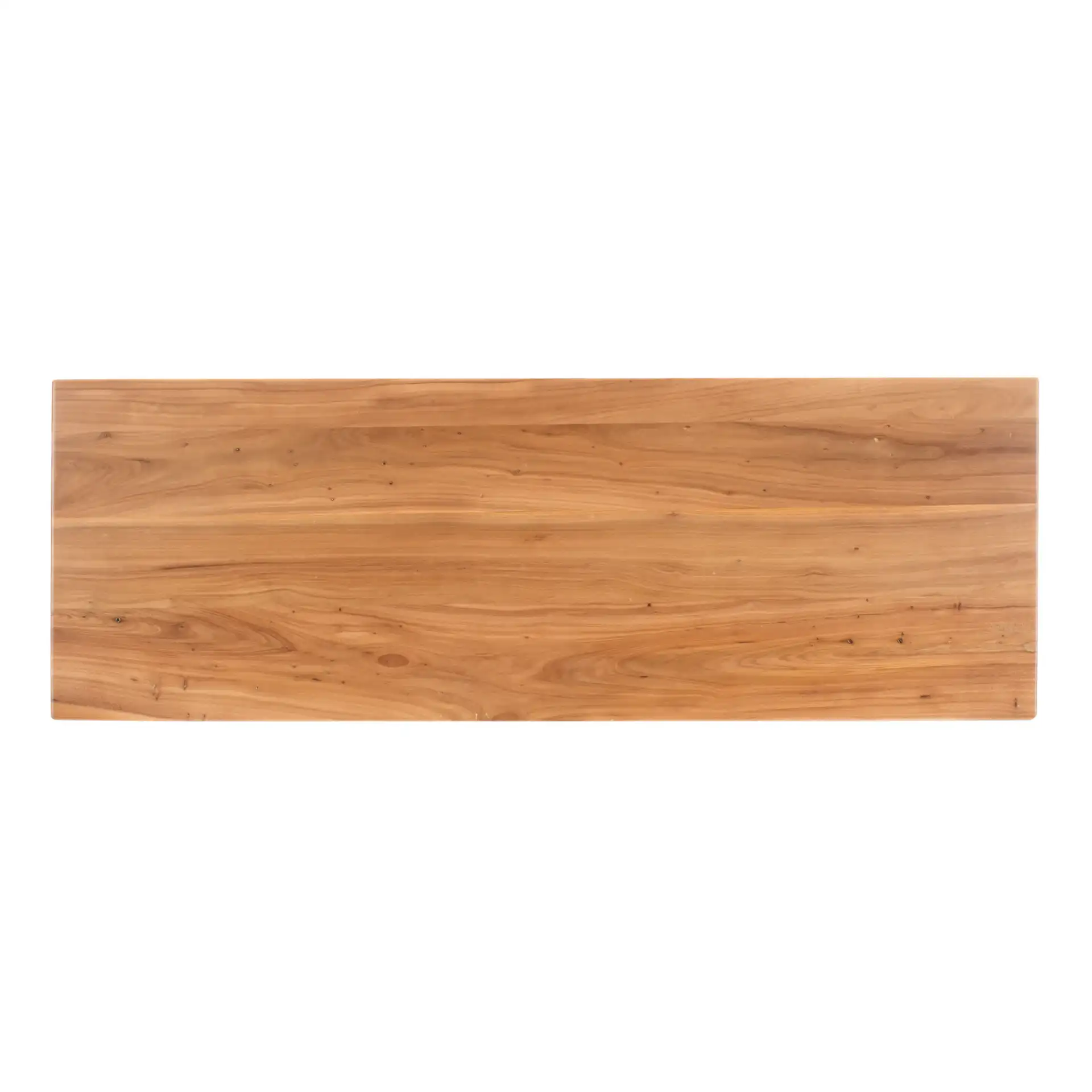 Ryllae Wood Console Table in Walnut, detail view