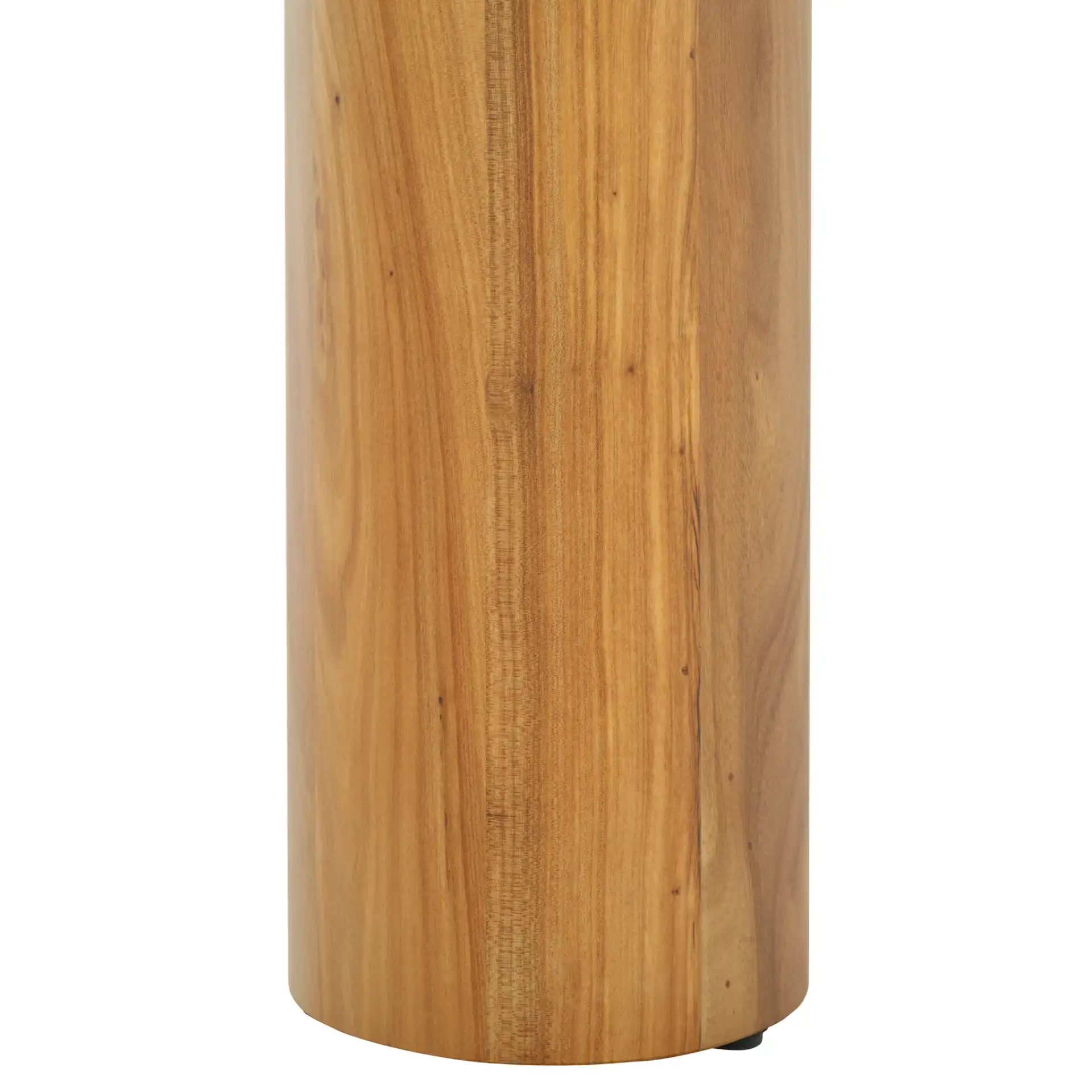 Robbie Square Glass Coffee Table in Natural, detail view
