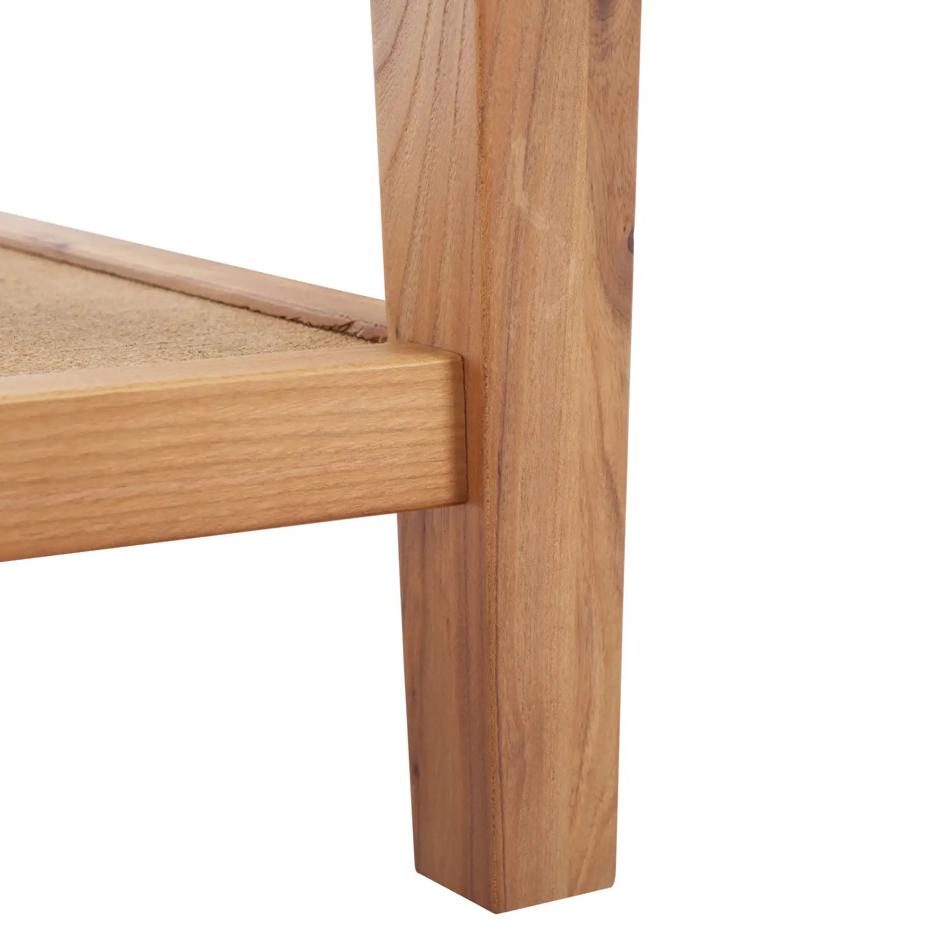 Nicolella Square Glass Accent Table in Black, detail view