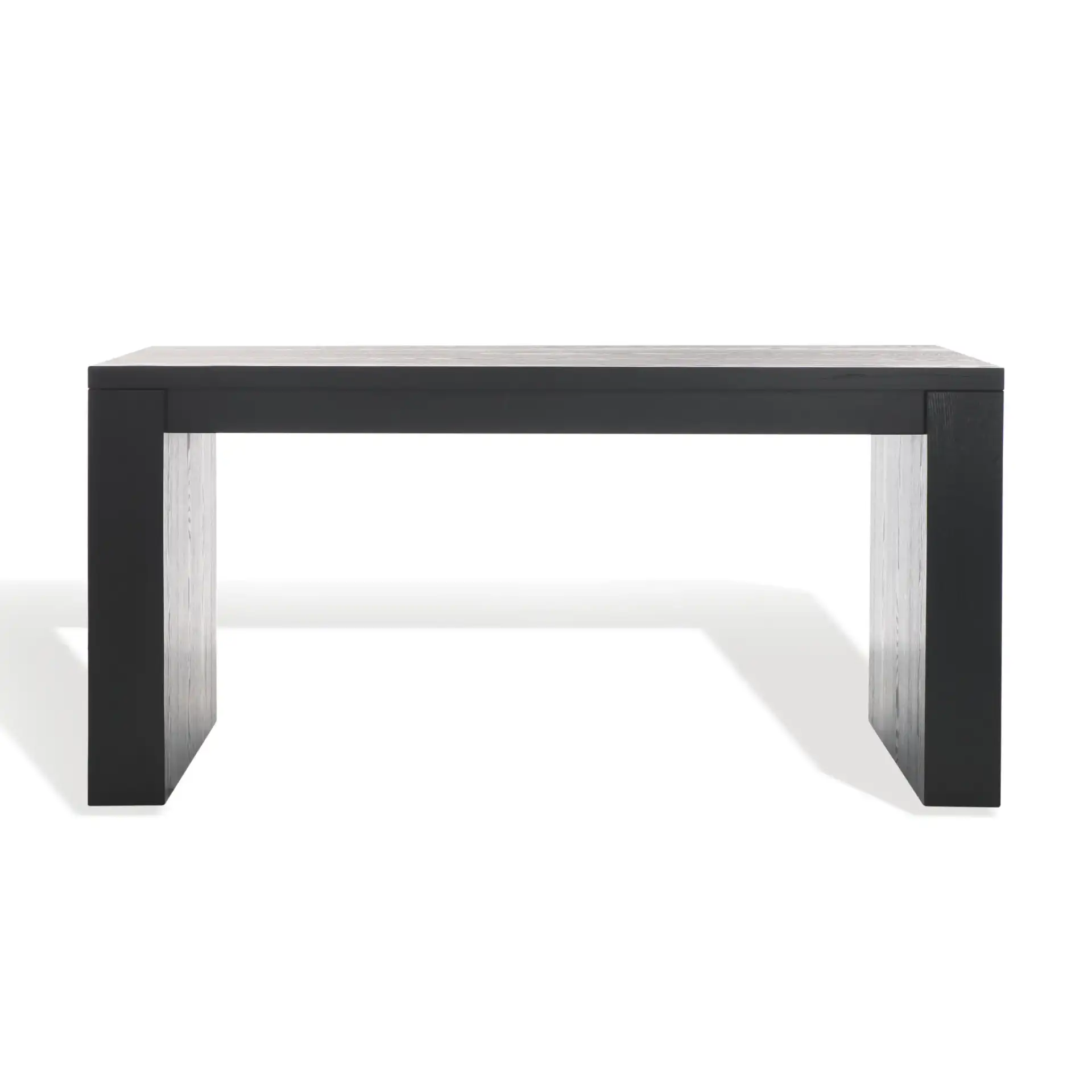 Deborah Wood Desk in Black, detail view