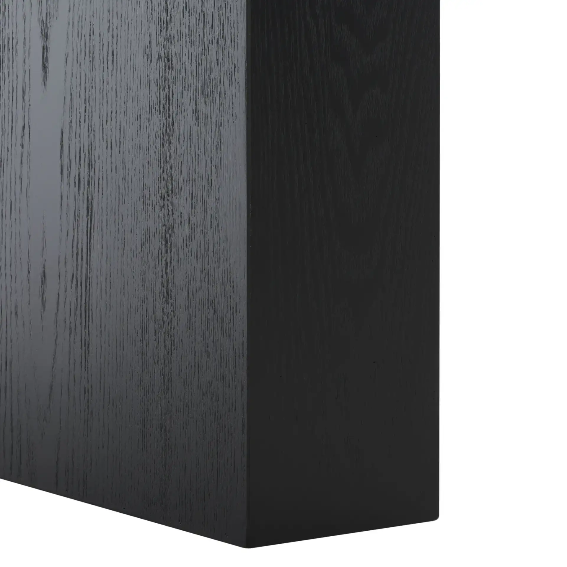 Deborah Wood Desk in Black, detail view