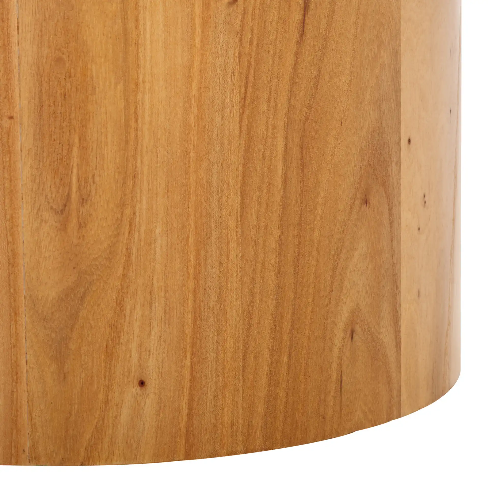 Tasharose Wood And Glass Accent Table in Natural / Clear, detail view