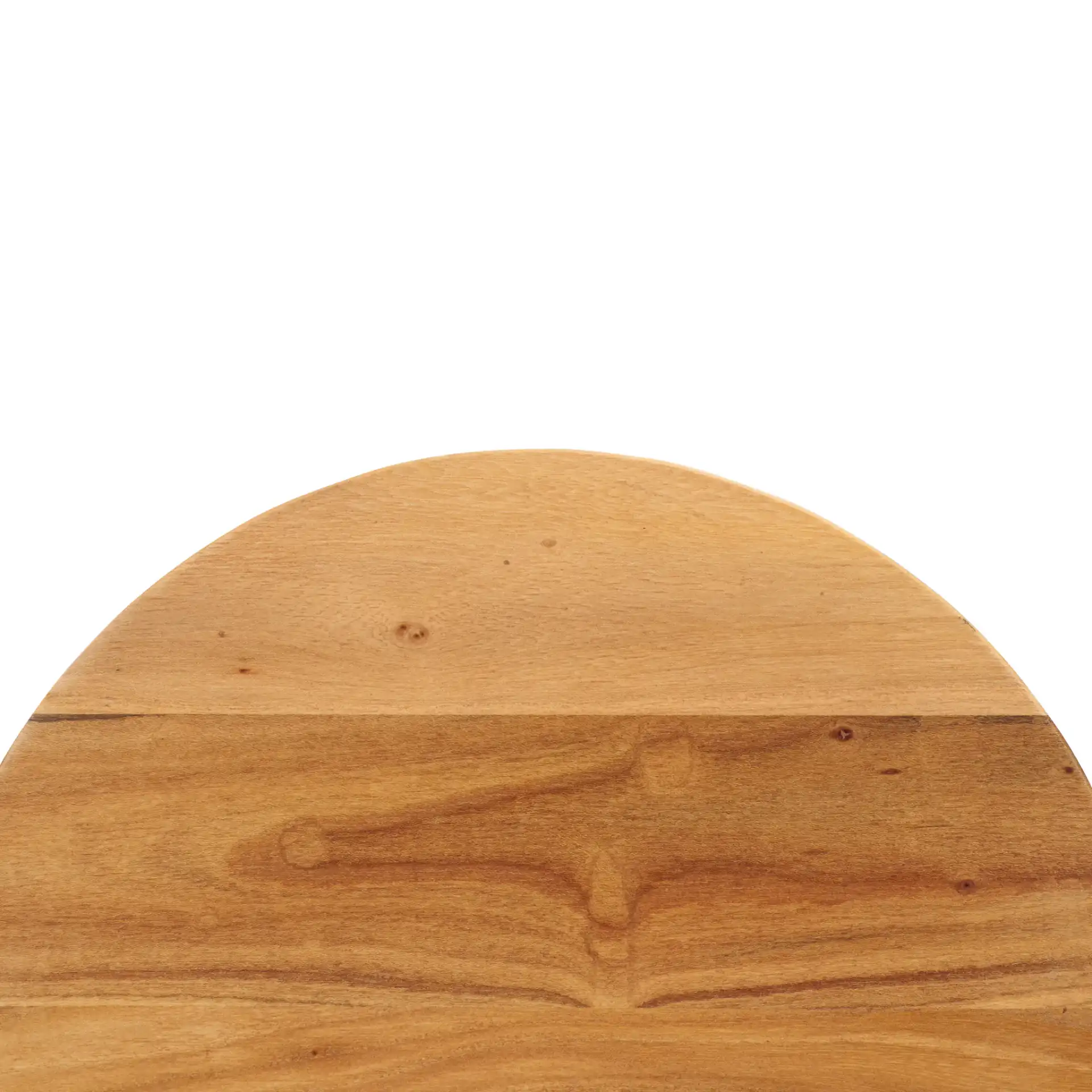 Tasharose Wood And Glass Accent Table in Natural / Clear, detail view