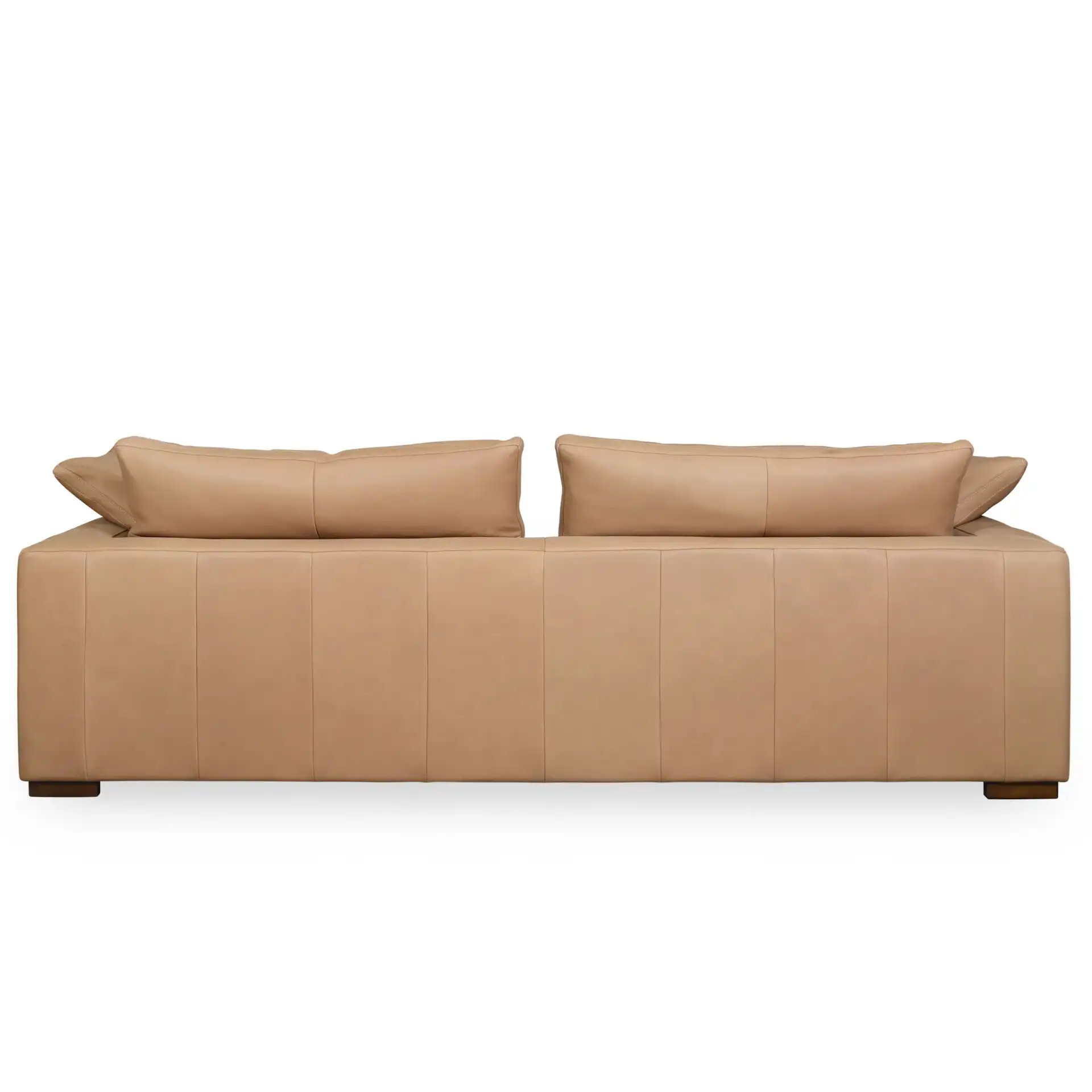 Blanca Leather Sofa in Brown, detail view