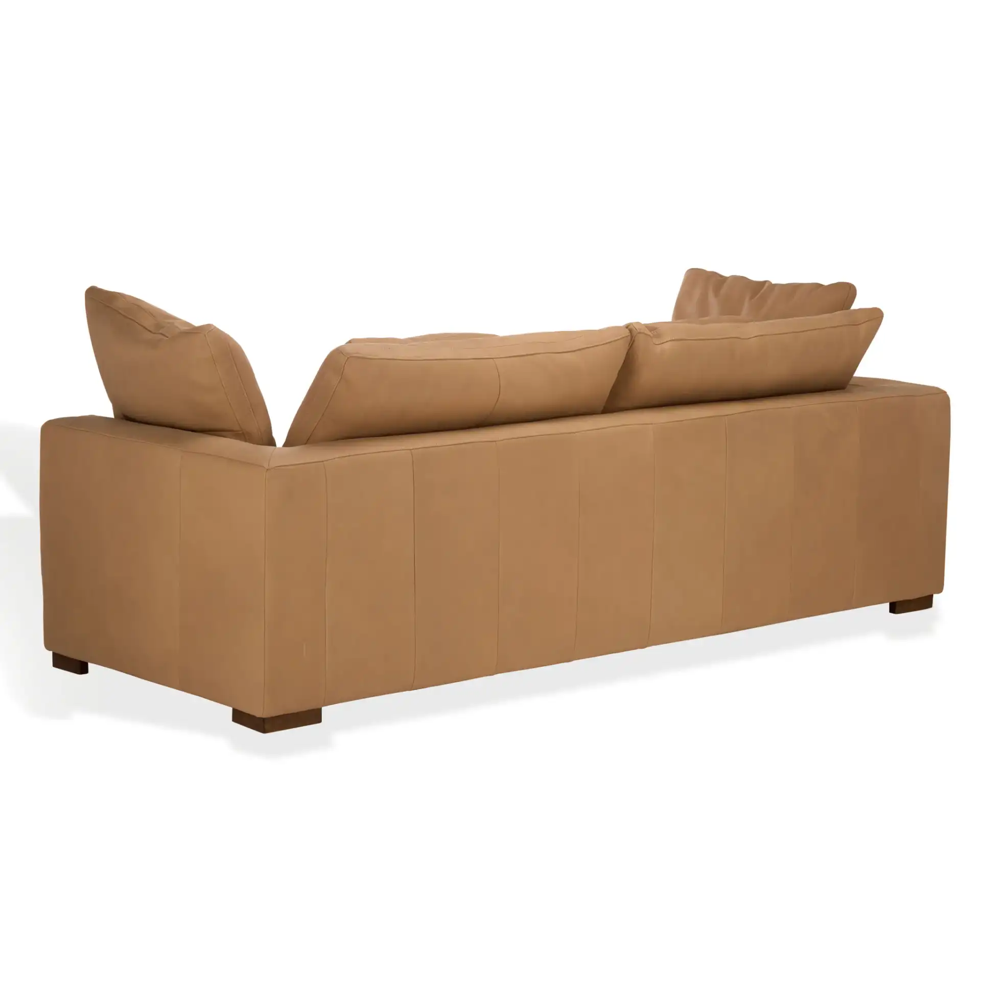 Blanca Leather Sofa in Brown, detail view