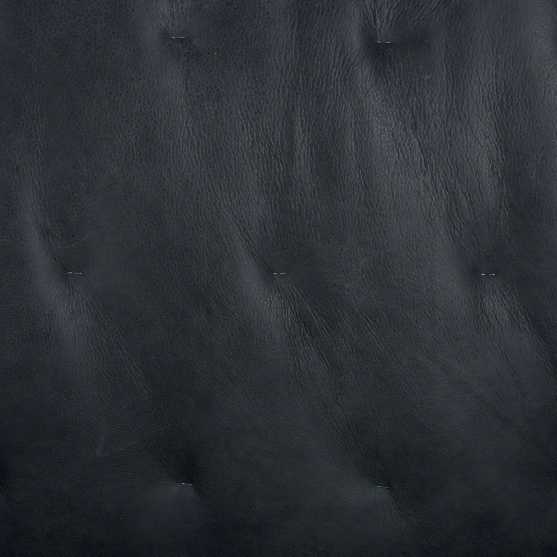 Agitha Leather Sofa in Dark Gray, detail view