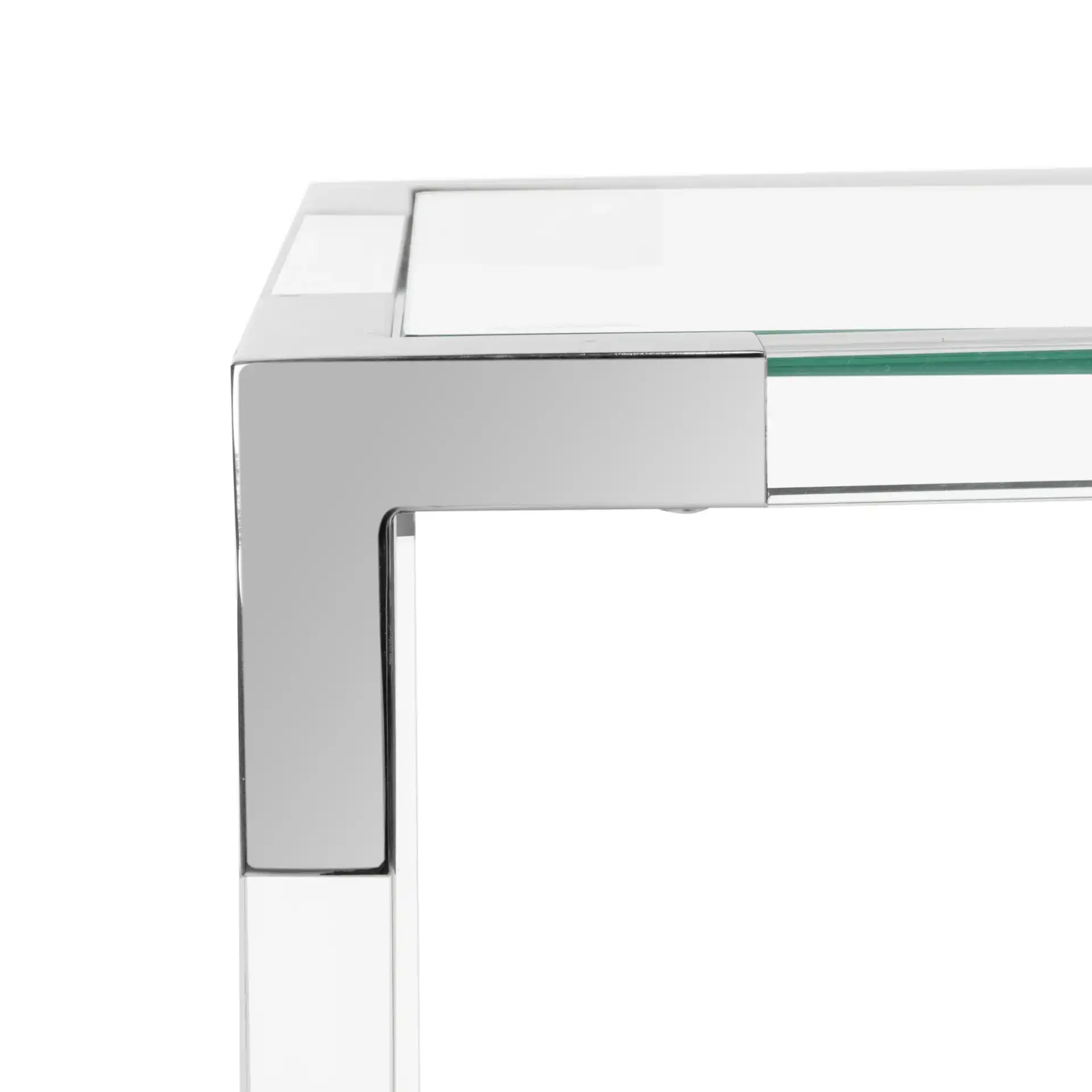Arverne Console in Silver in a styled room