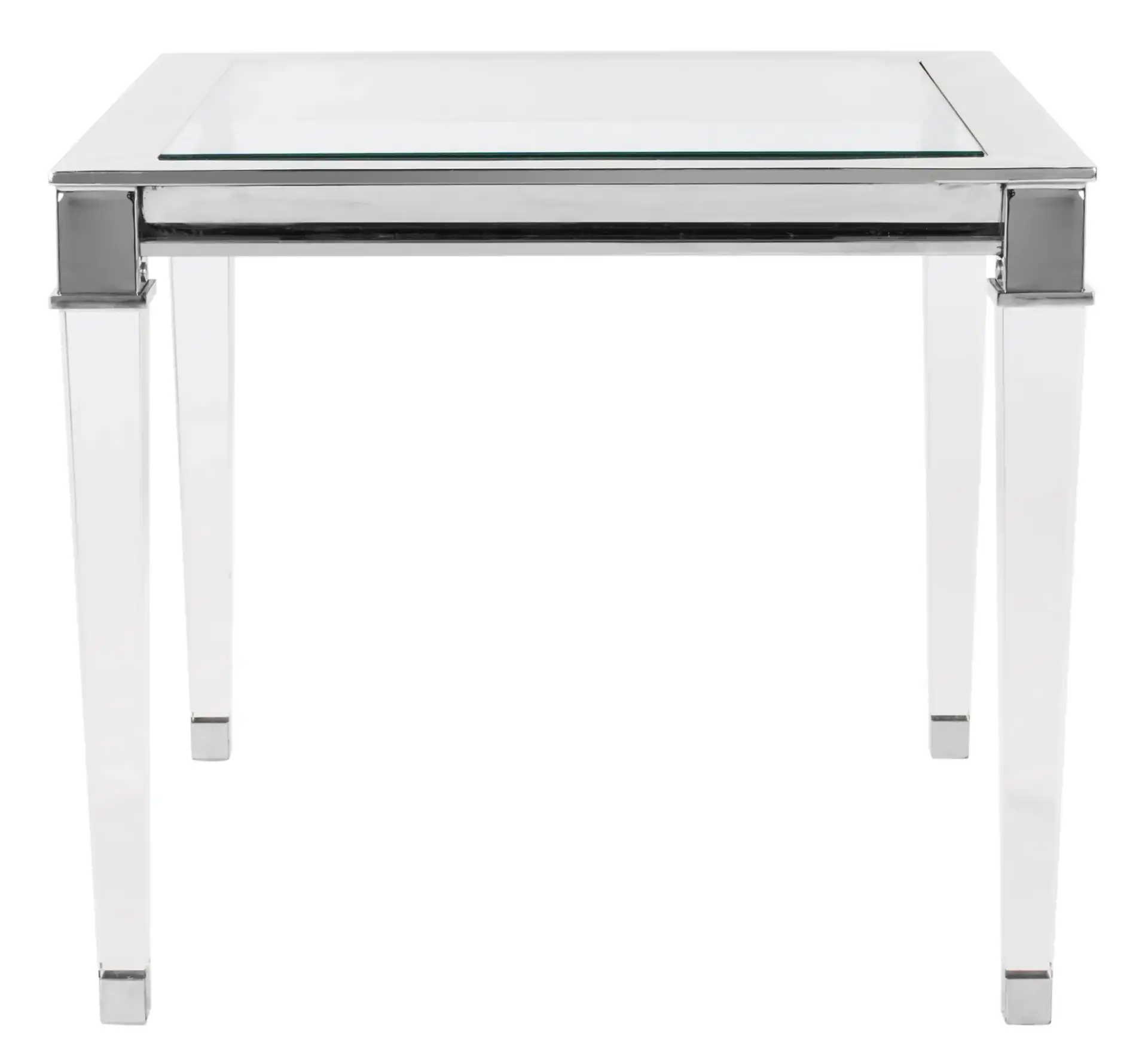 Charleston End Table in Silver, detail view