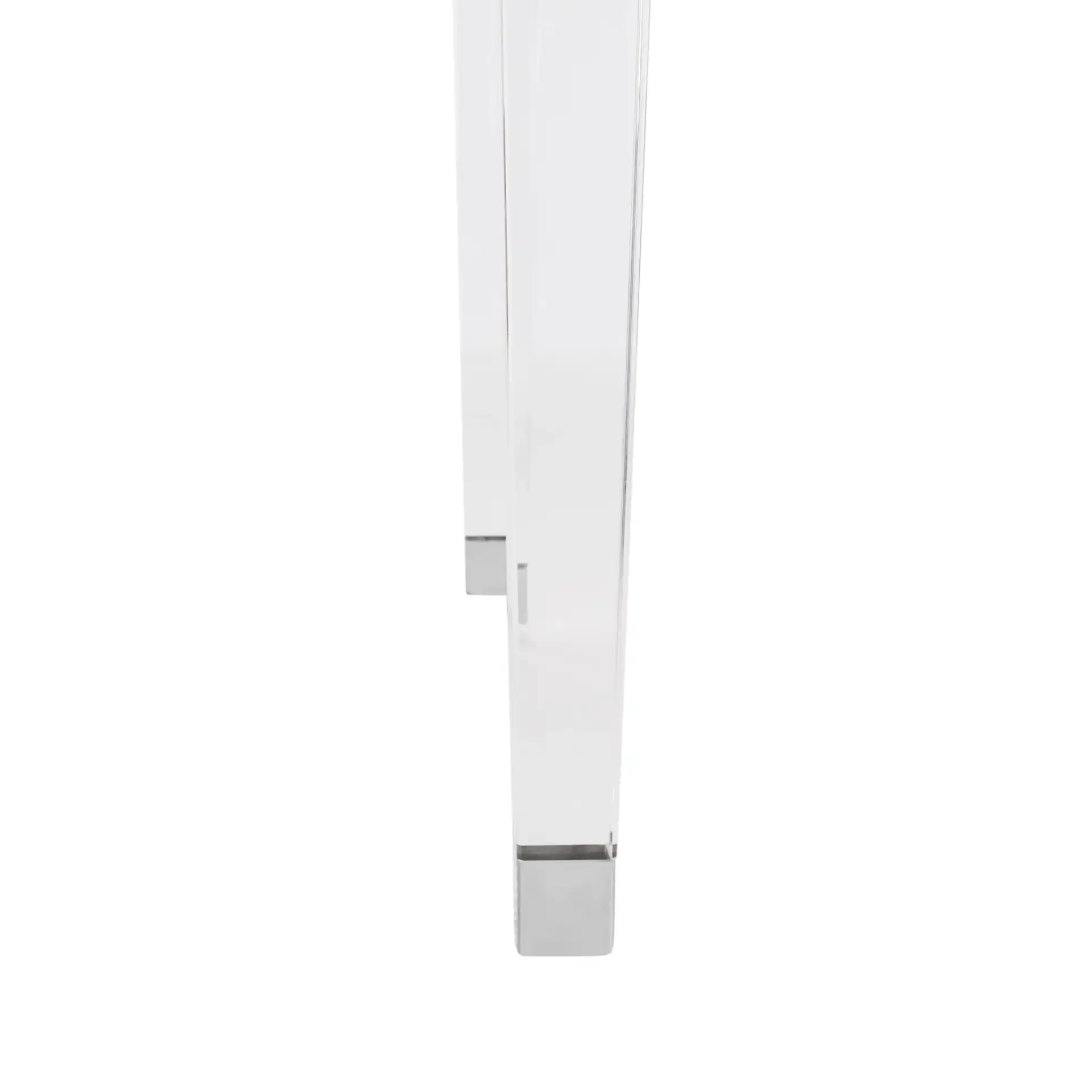 Charleston End Table in Silver, detail view