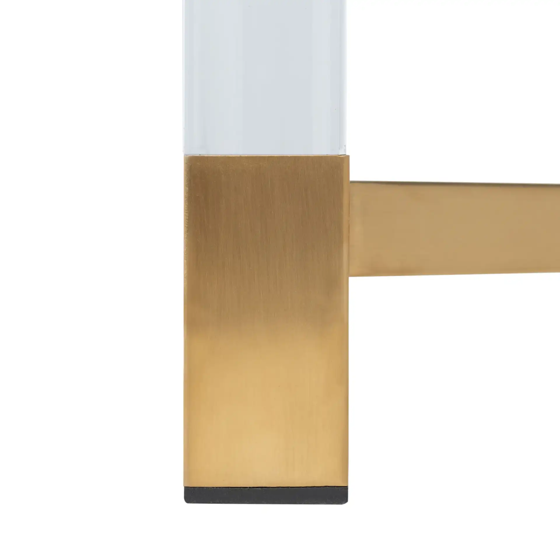Shawna Acrylic End Table in Silver, detail view