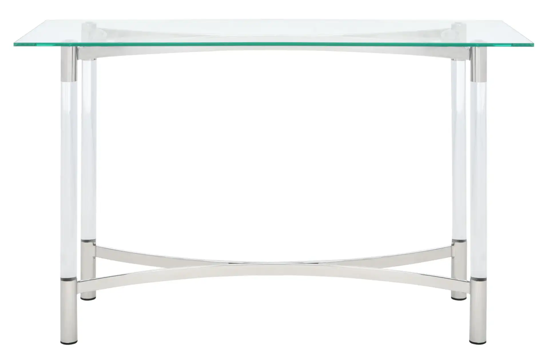 Letty Acrylic Console Table in Silver