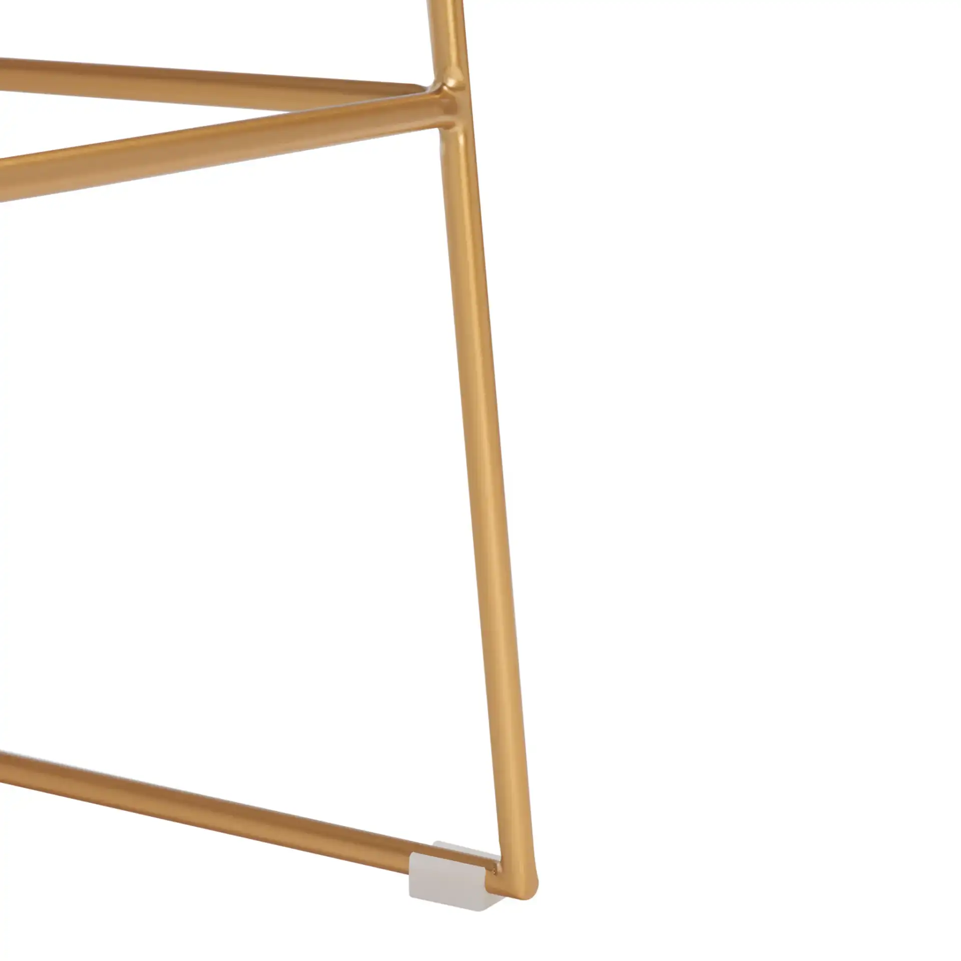 Bryant Acrylic Barstool in Smoke Gray / Black, detail view