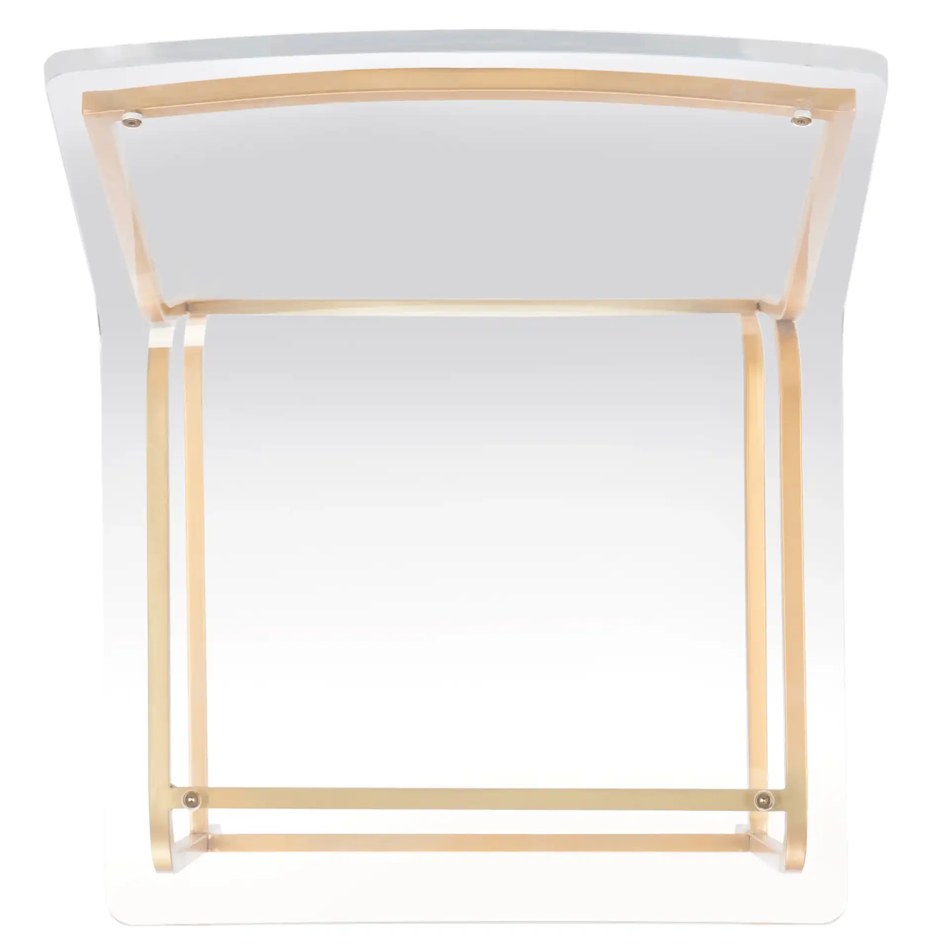 Bryant Acrylic Dining Chair (Set of 2) in Smoke Gray / Black, detail view