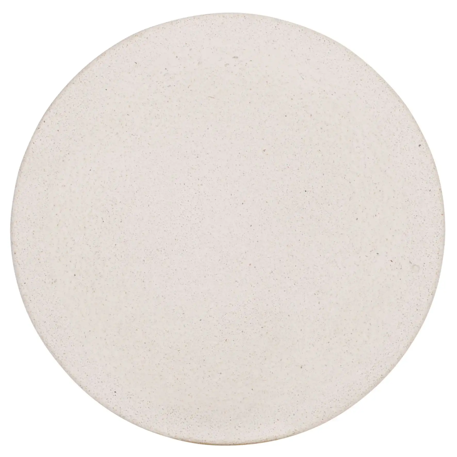 Dynah Concrete Accent Table in Ivory, detail view