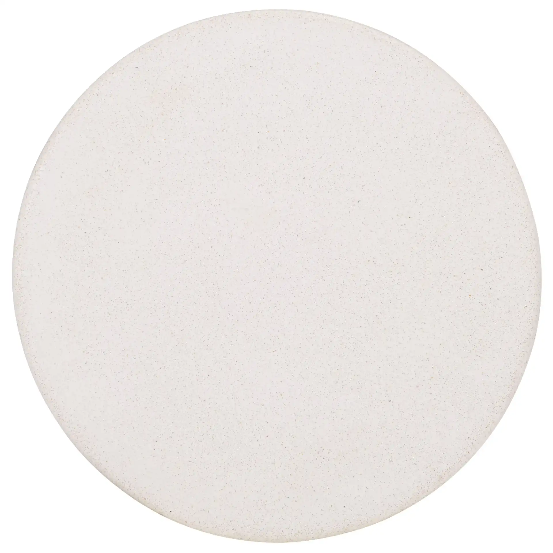 Flanagan Round Accent Table in Ivory, detail view