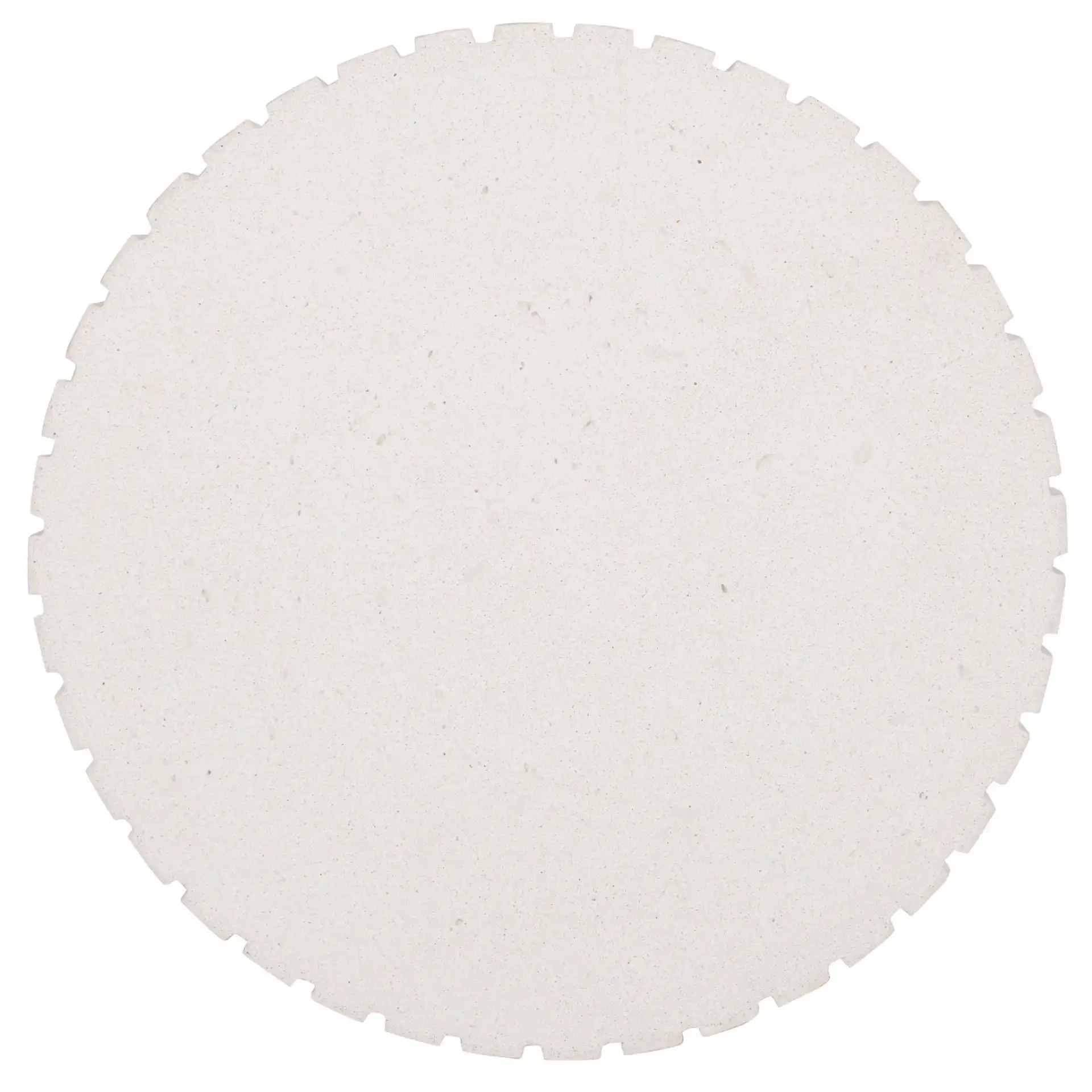 Einstein Round Accent Table in Ivory, detail view