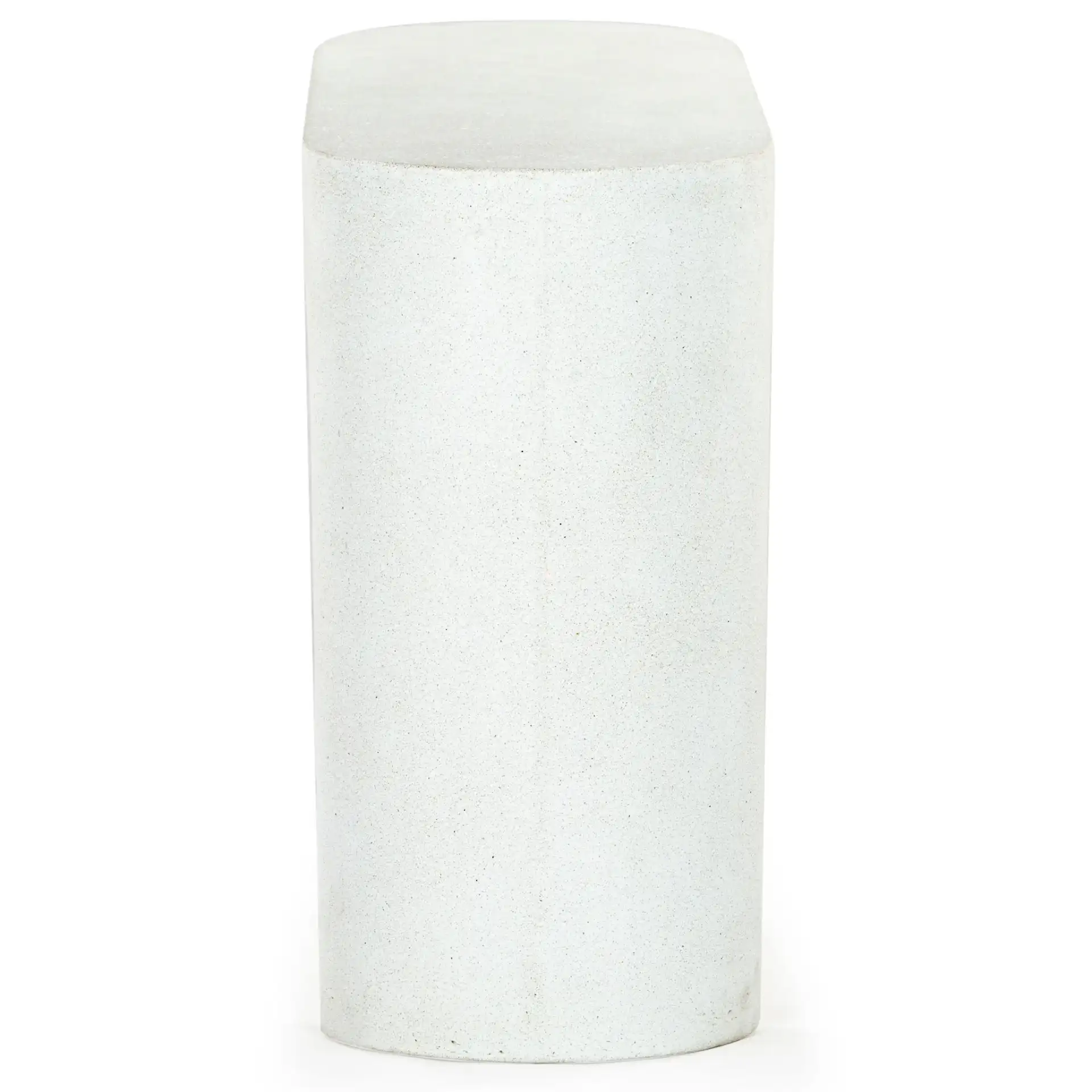 Tolbert Concrete Console Table in Ivory, detail view