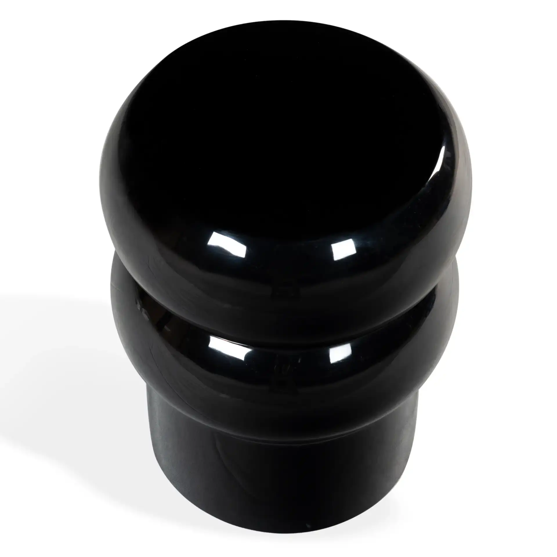 Joyrosa Concrete Accent Table in Black, detail view