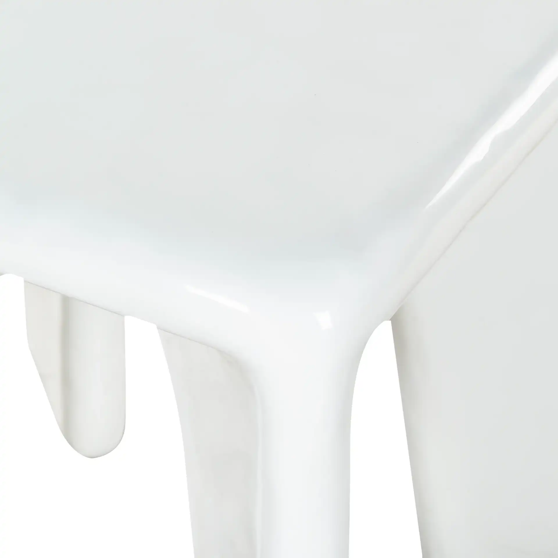 Mayalin Square Accent Table in White in a styled room