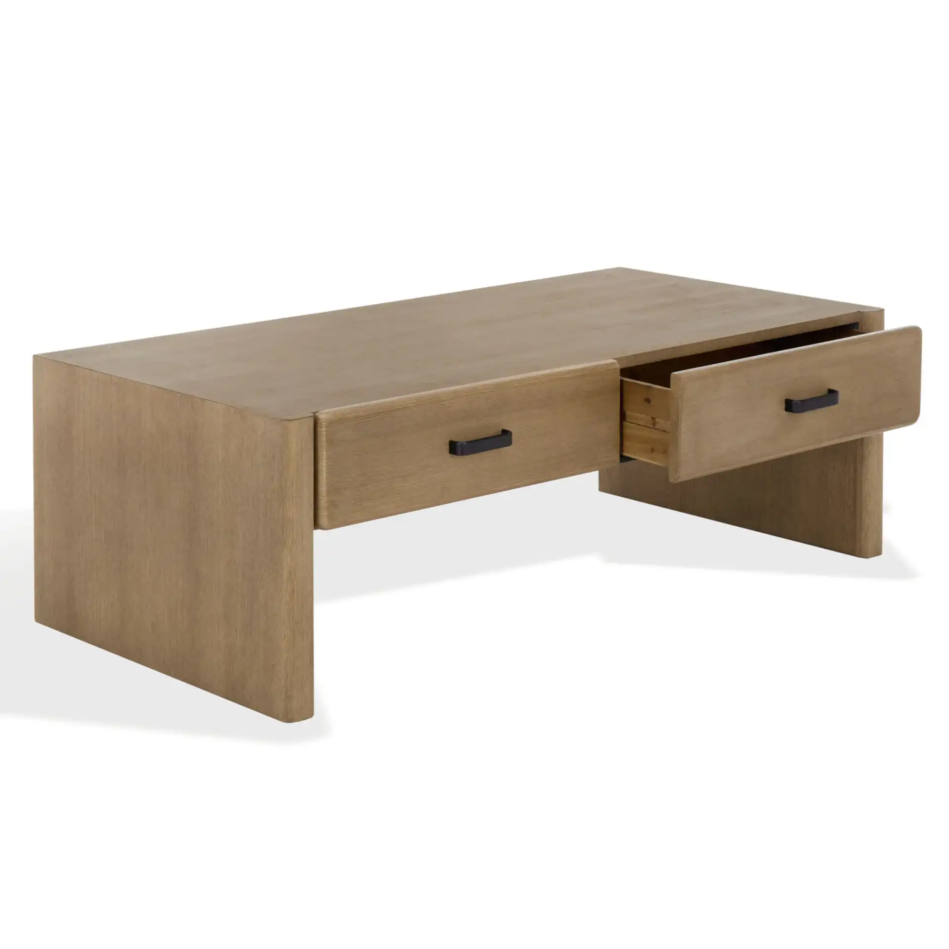 Wynnrosa Two-Drawer Coffee Table in Natural, detail view