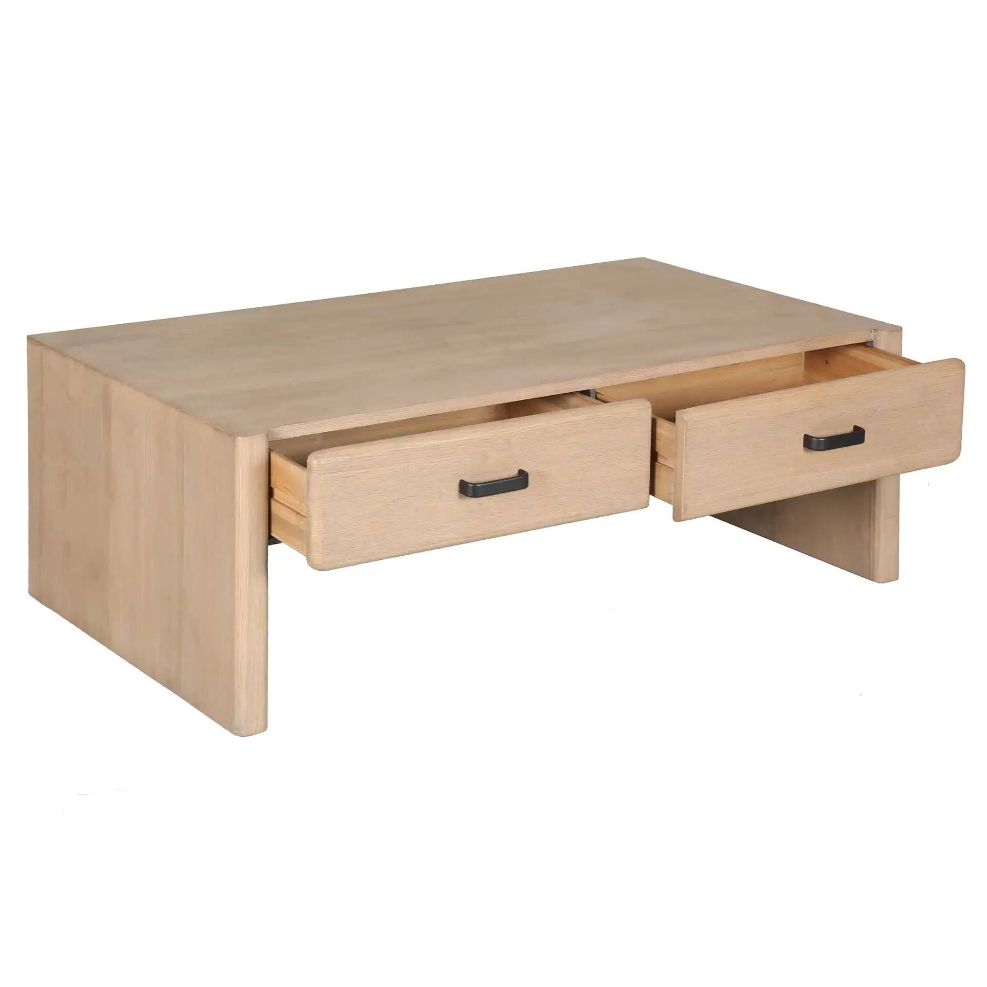 Wynnrosa Two-Drawer Coffee Table in Natural, detail view