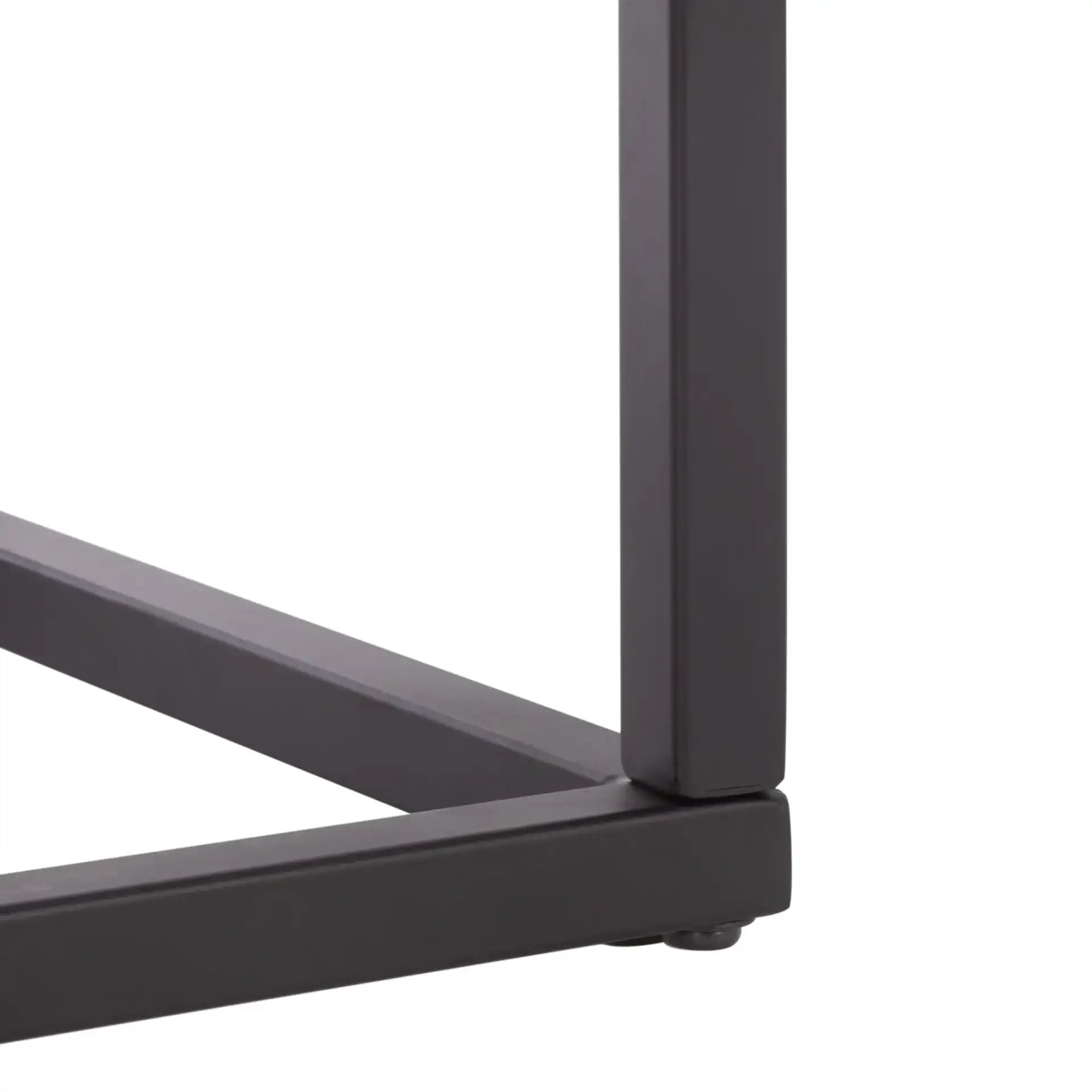 Sherriandra Two-Drawer Console in Natural / Black, detail view