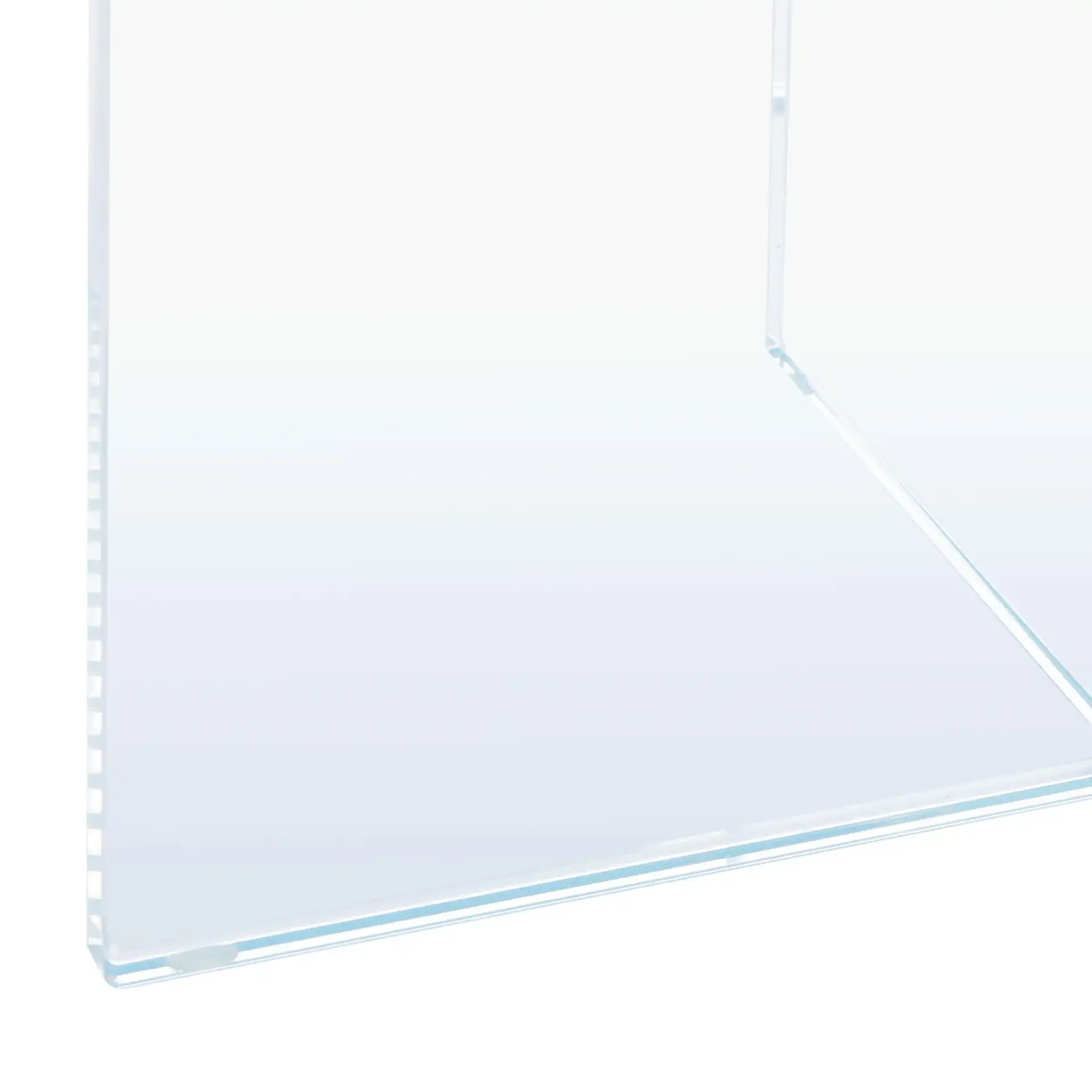 Edwards Acrylic Accent Table in Turquoise, detail view